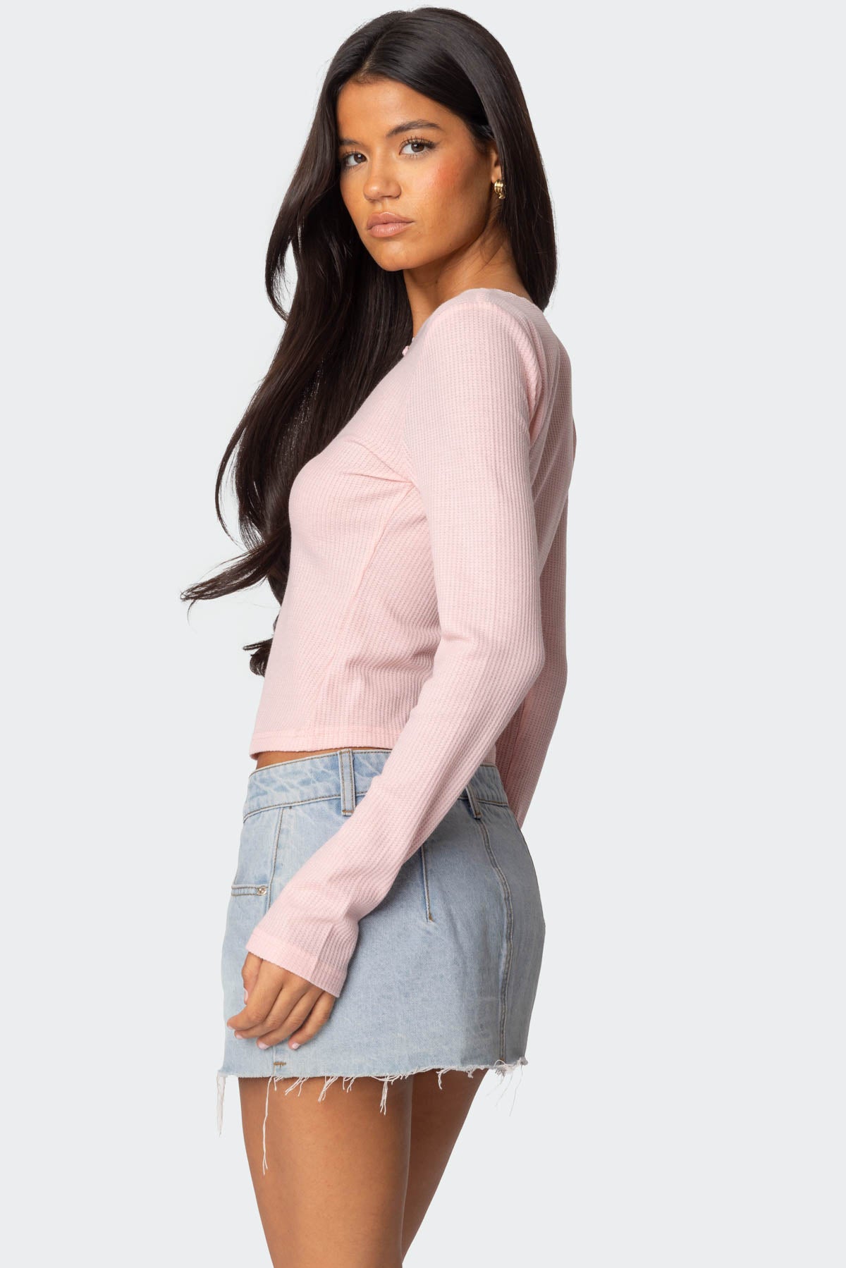 Rosemarie Lacey Waffle Top-Milans Time