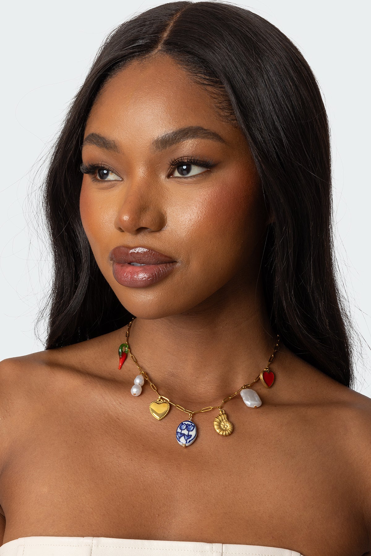 Seaside Sweetheart Charm Necklace-Milans Time