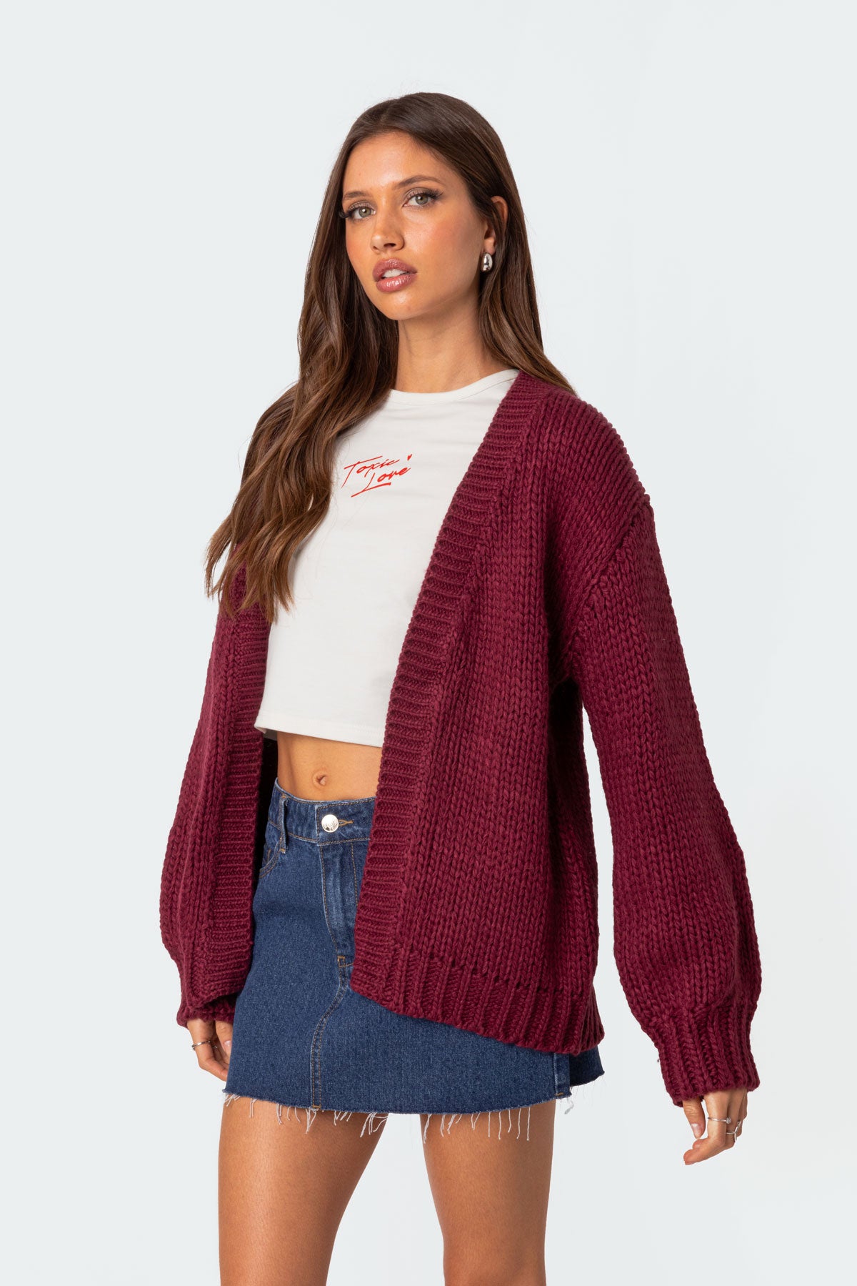 Anina Oversized Knit Cardigan-Milans Time