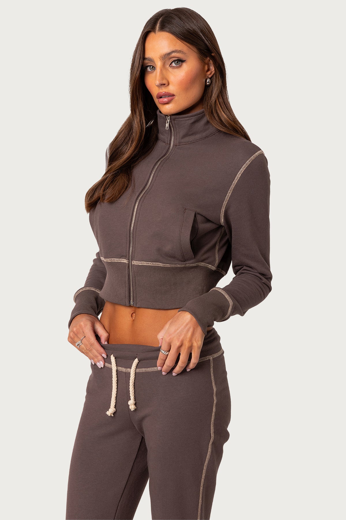 Alexia Zip Up Sweatshirt-Milans Time