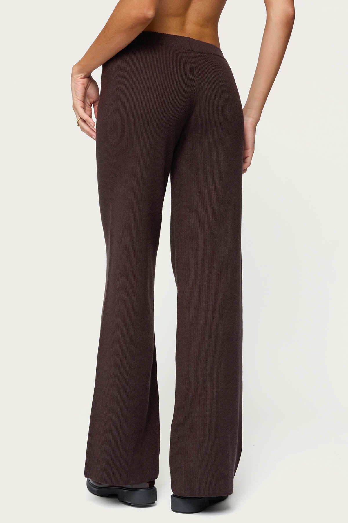 Lorie Wide Leg Knit Pants-Milans Time