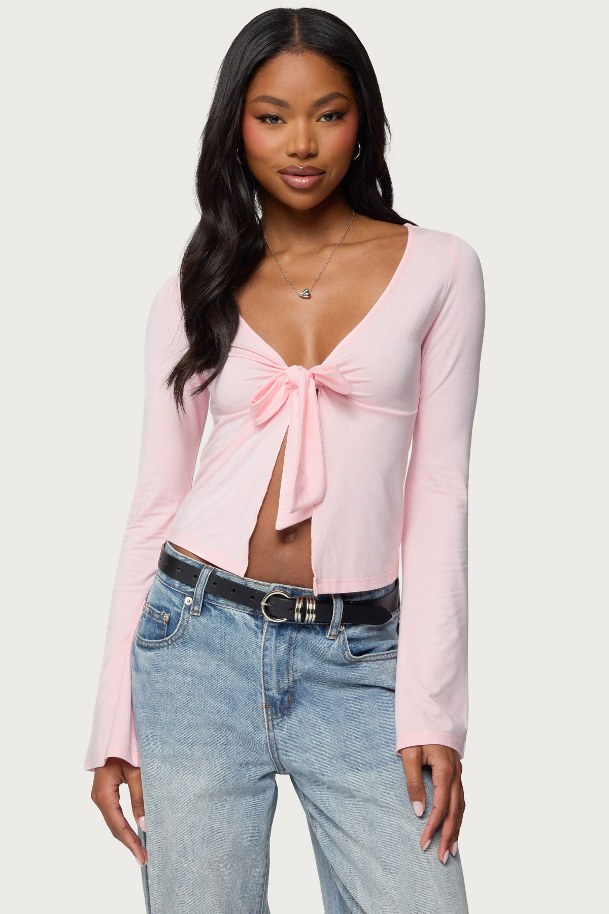 Scarlette Tie Front Top-Milans Time