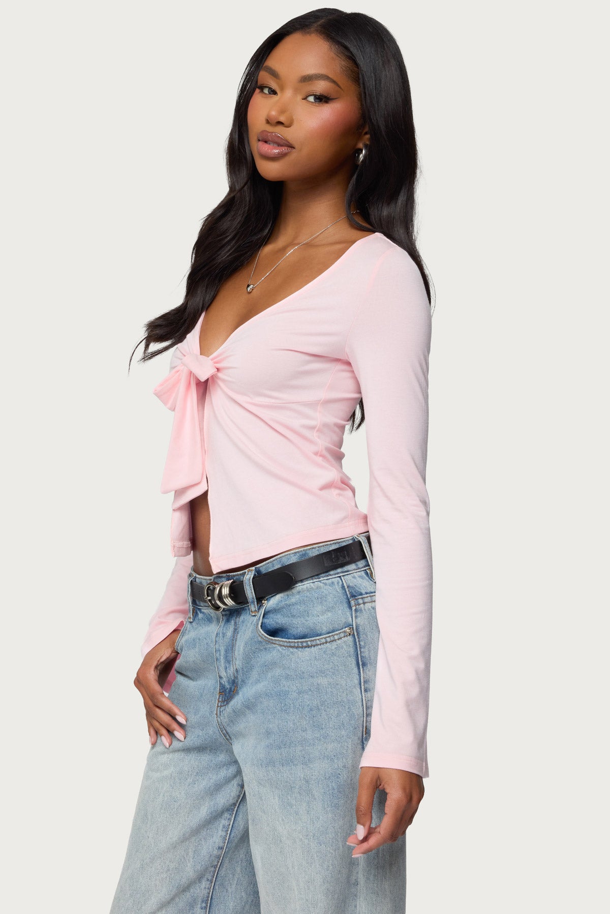 Scarlette Tie Front Top-Milans Time