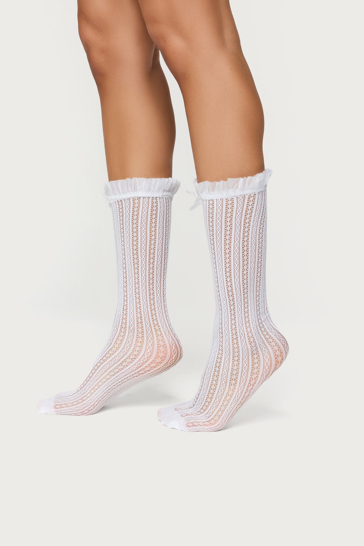 Sheer Lace Socks-Milans Time