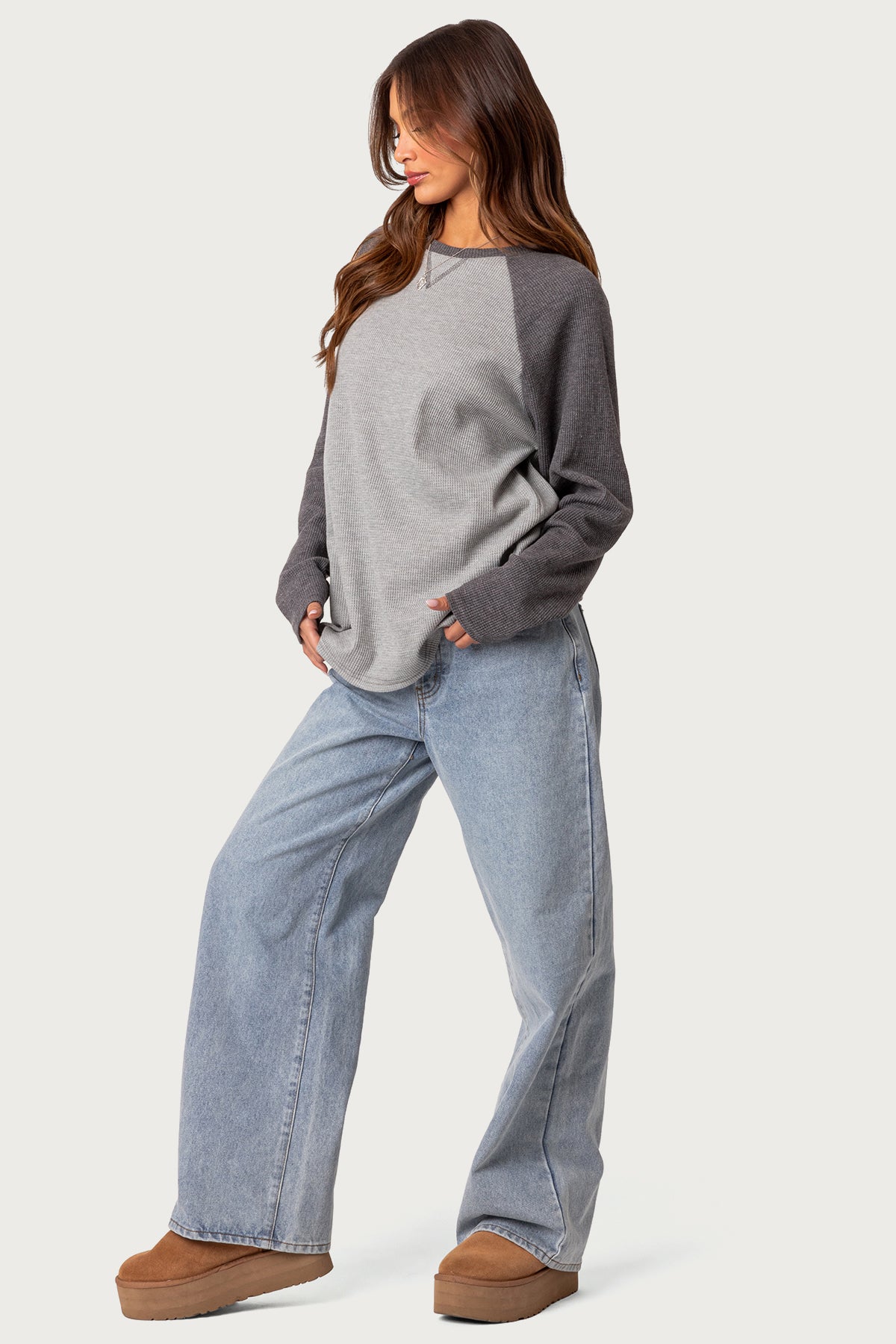 Me Time Oversized Waffle Top-Milans Time