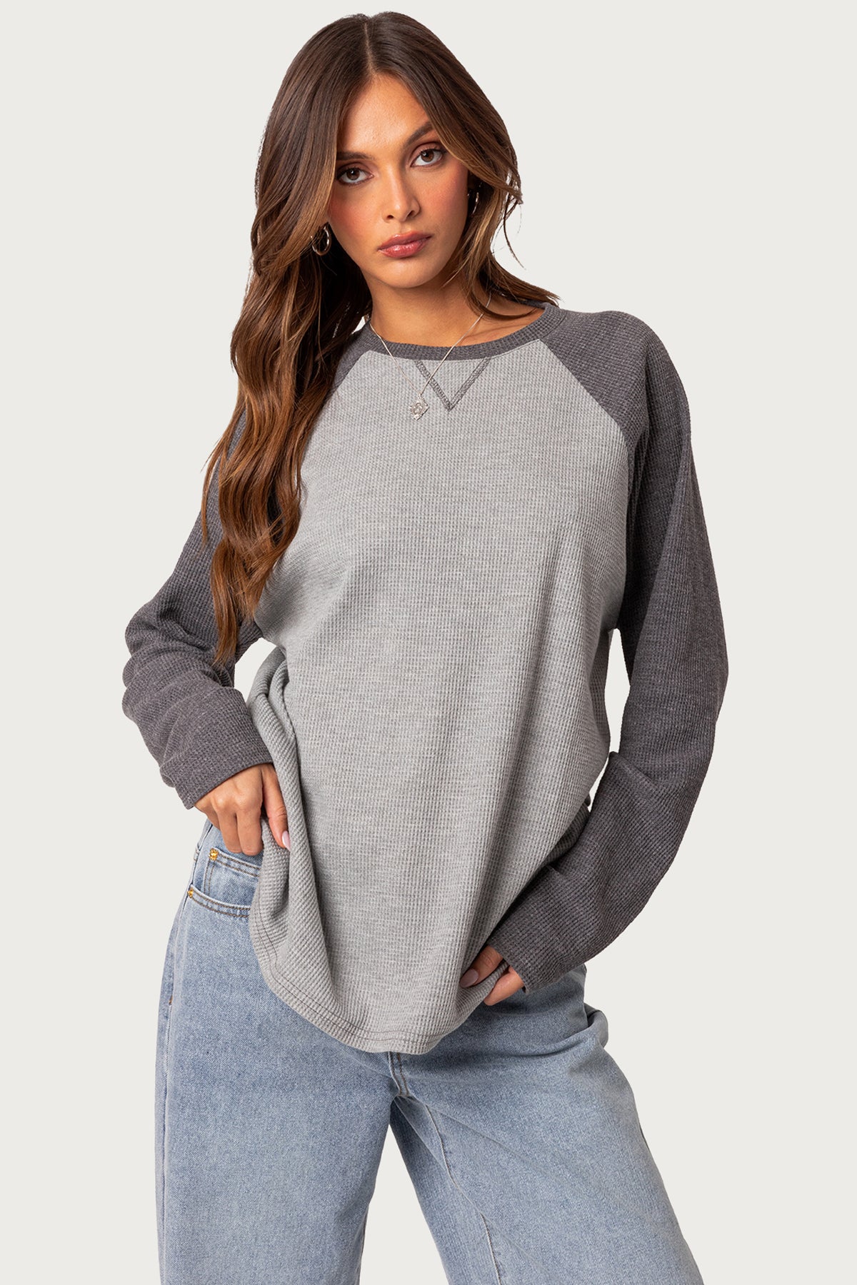 Me Time Oversized Waffle Top-Milans Time