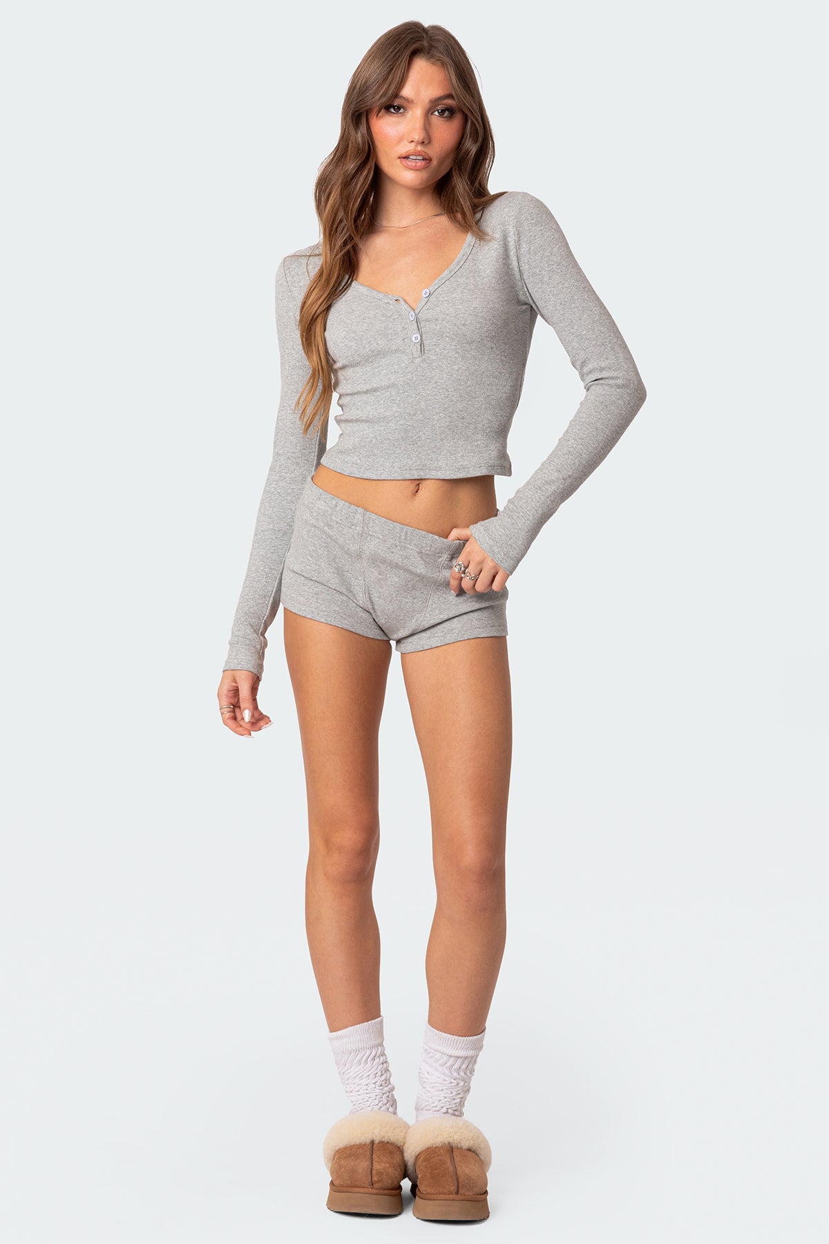 Rebekah Ribbed Top-Milans Time