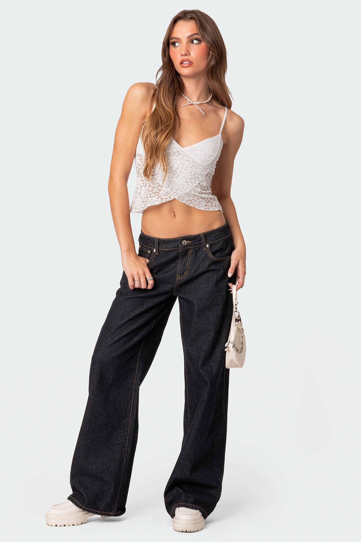 Ruby sheer lace tank top-Milans Time