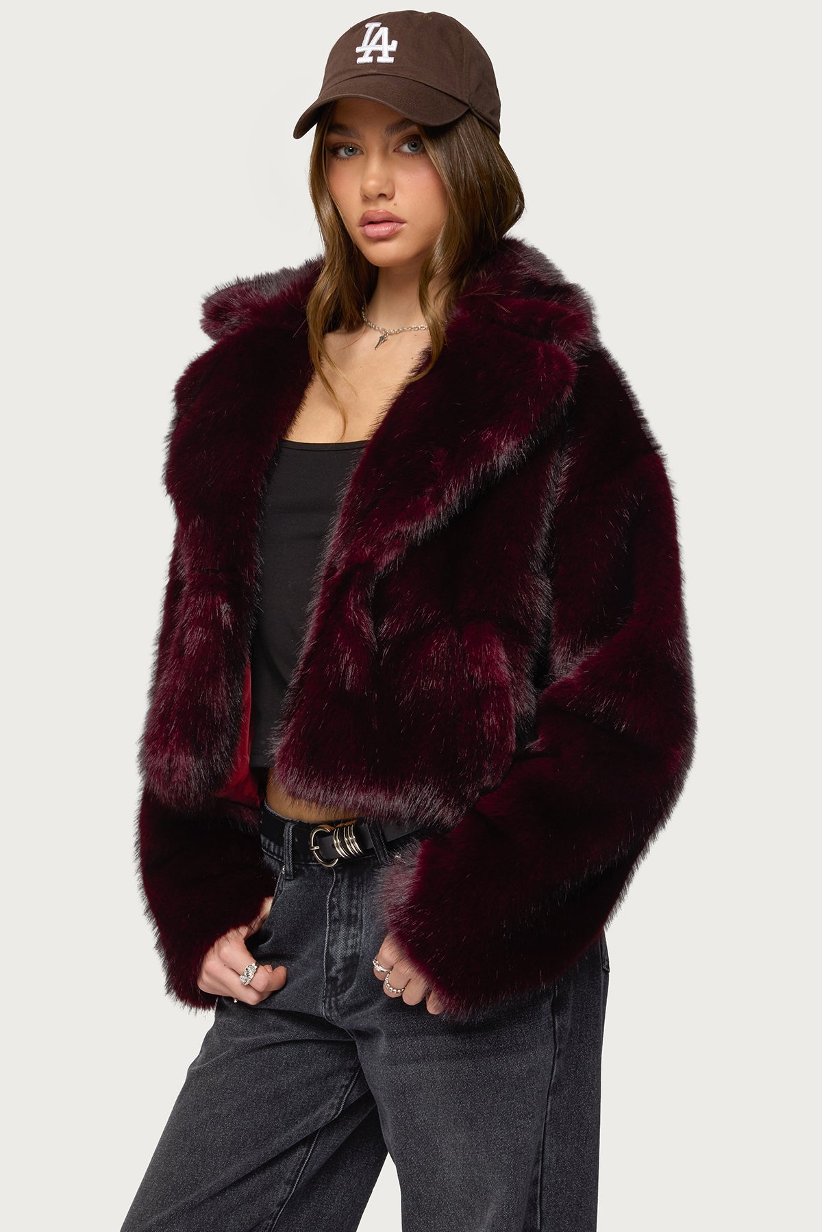 Kamilah Oversized Faux Fur Coat-Milans Time