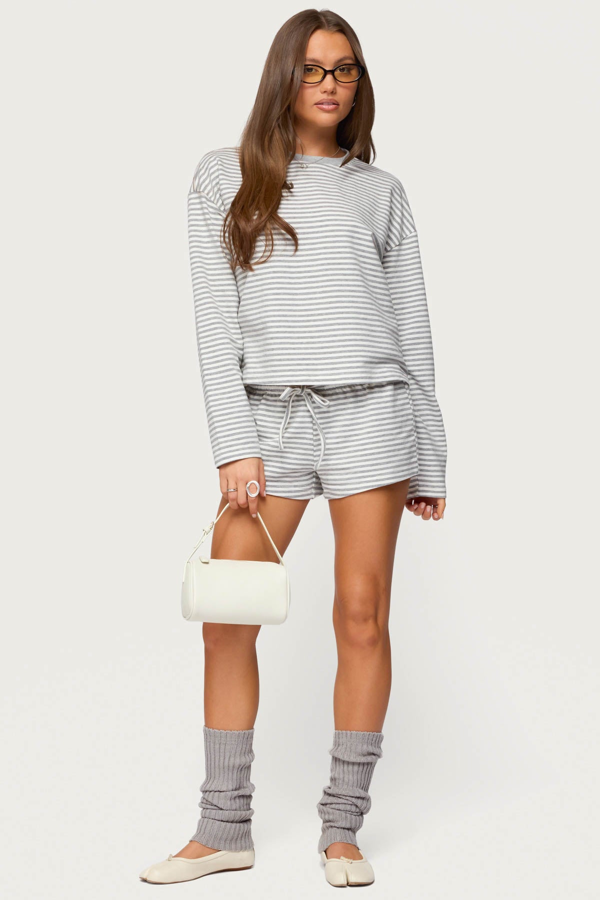 Jainee Striped Drawstring Shorts-Milans Time