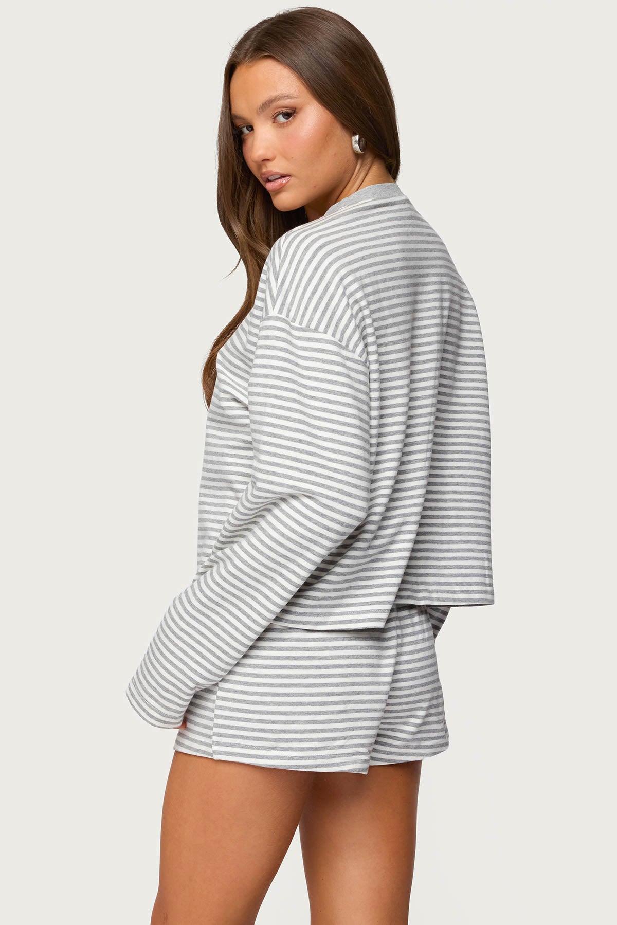 Jainee Striped Long Sleeve T Shirt-Milans Time