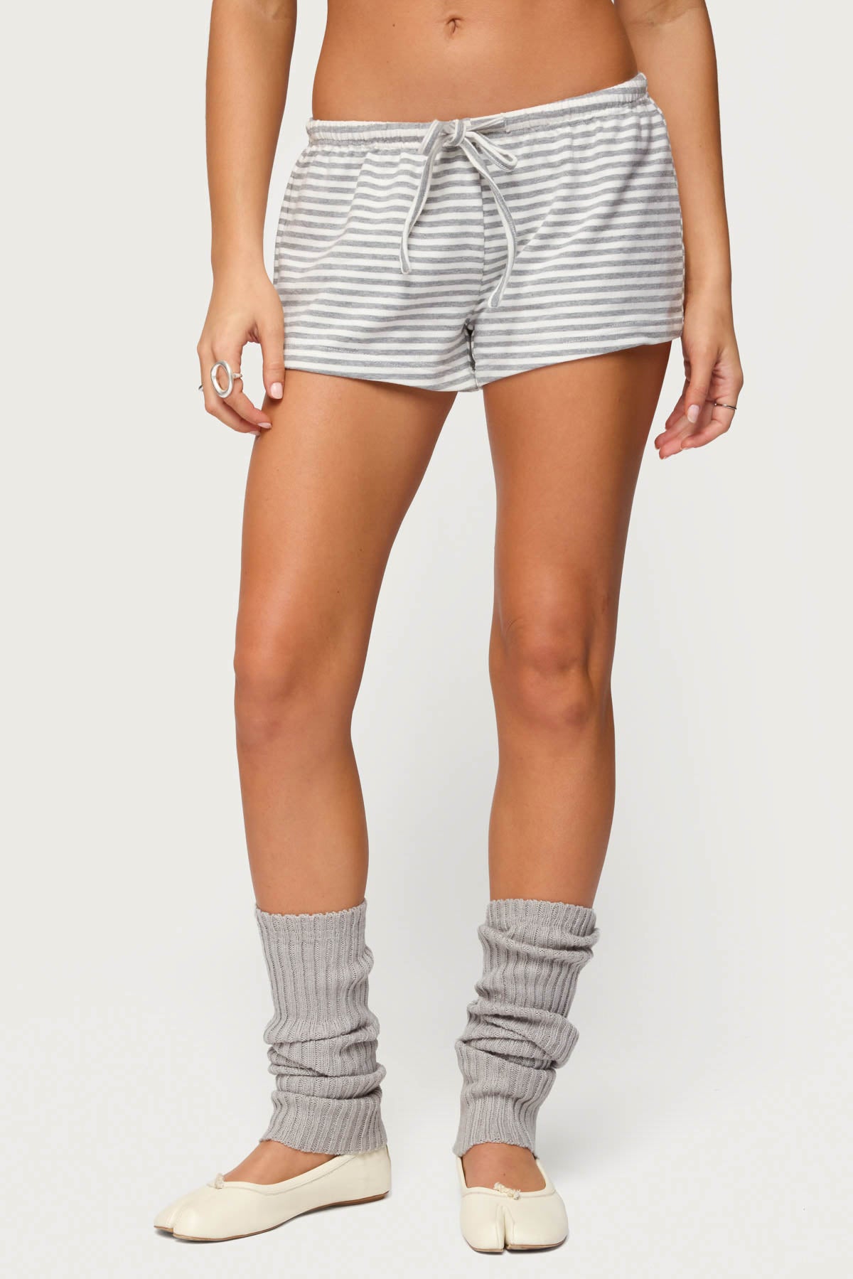 Jainee Striped Drawstring Shorts-Milans Time
