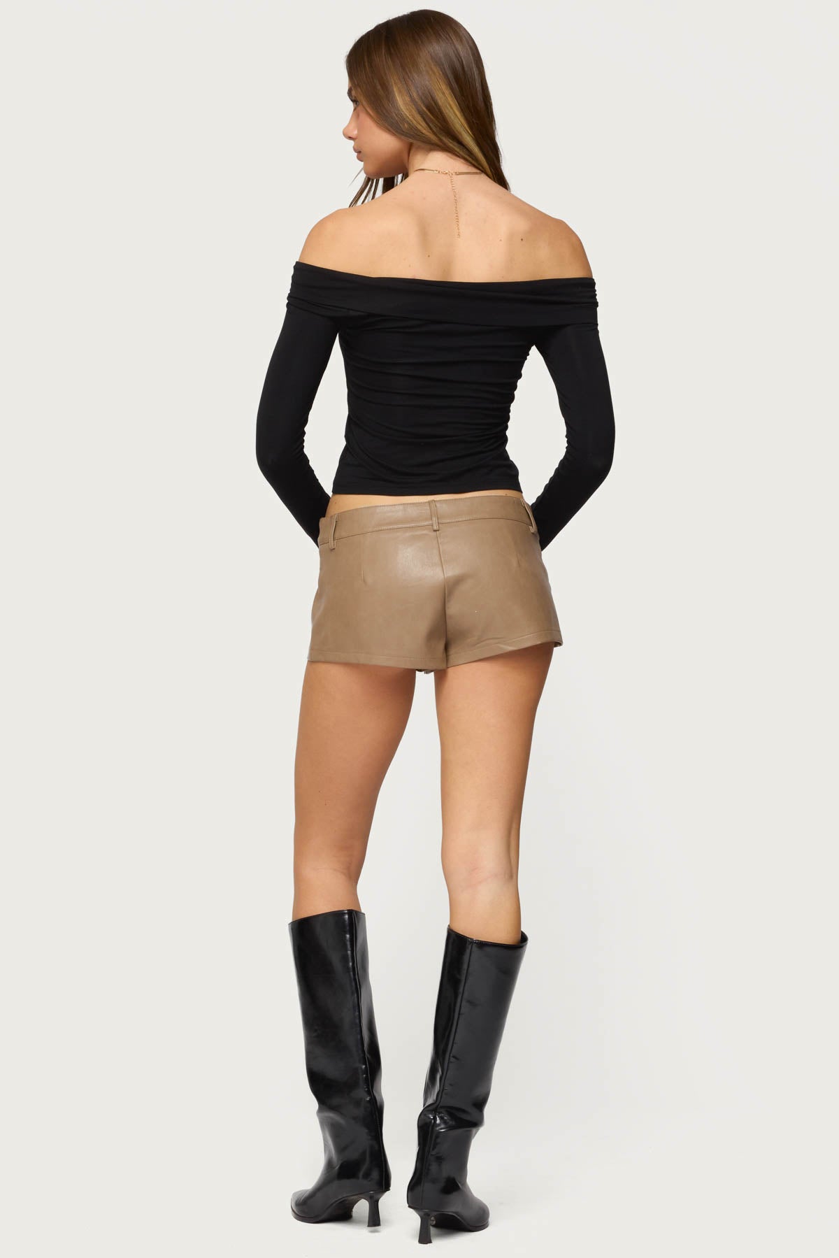 Mazi Foldover Gathered Ring Top-Milans Time