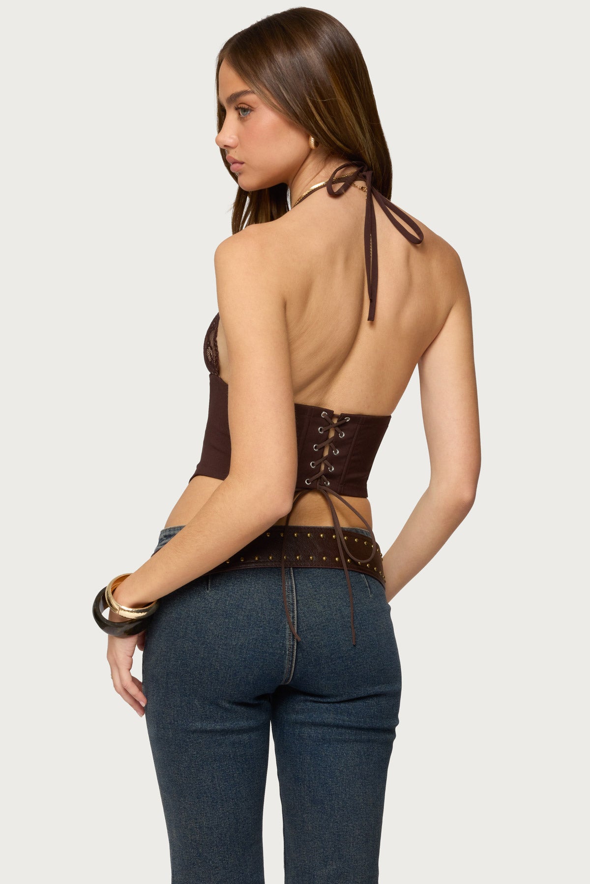 Ghita Lacey Halter Corset-Milans Time