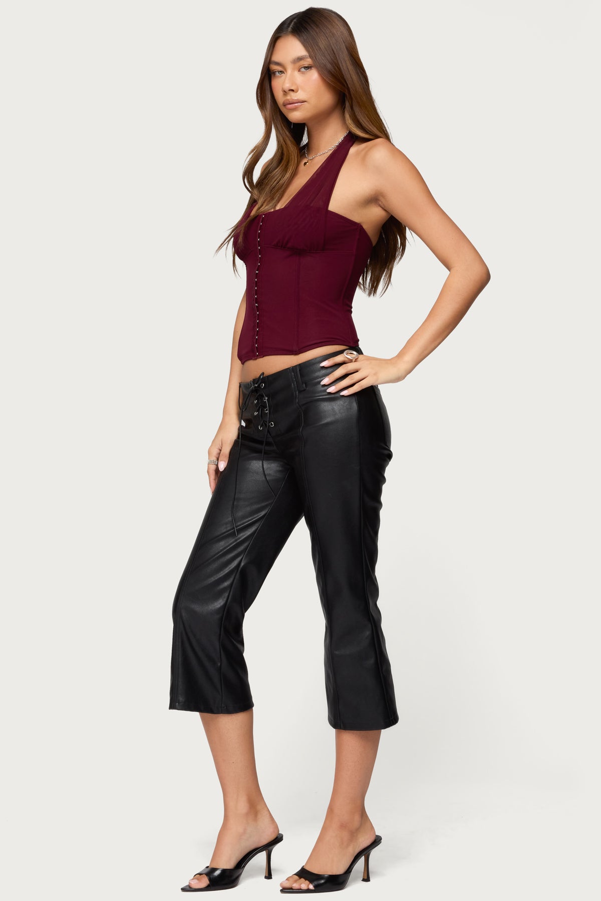 Rosalina Mesh Halter Corset-Milans Time