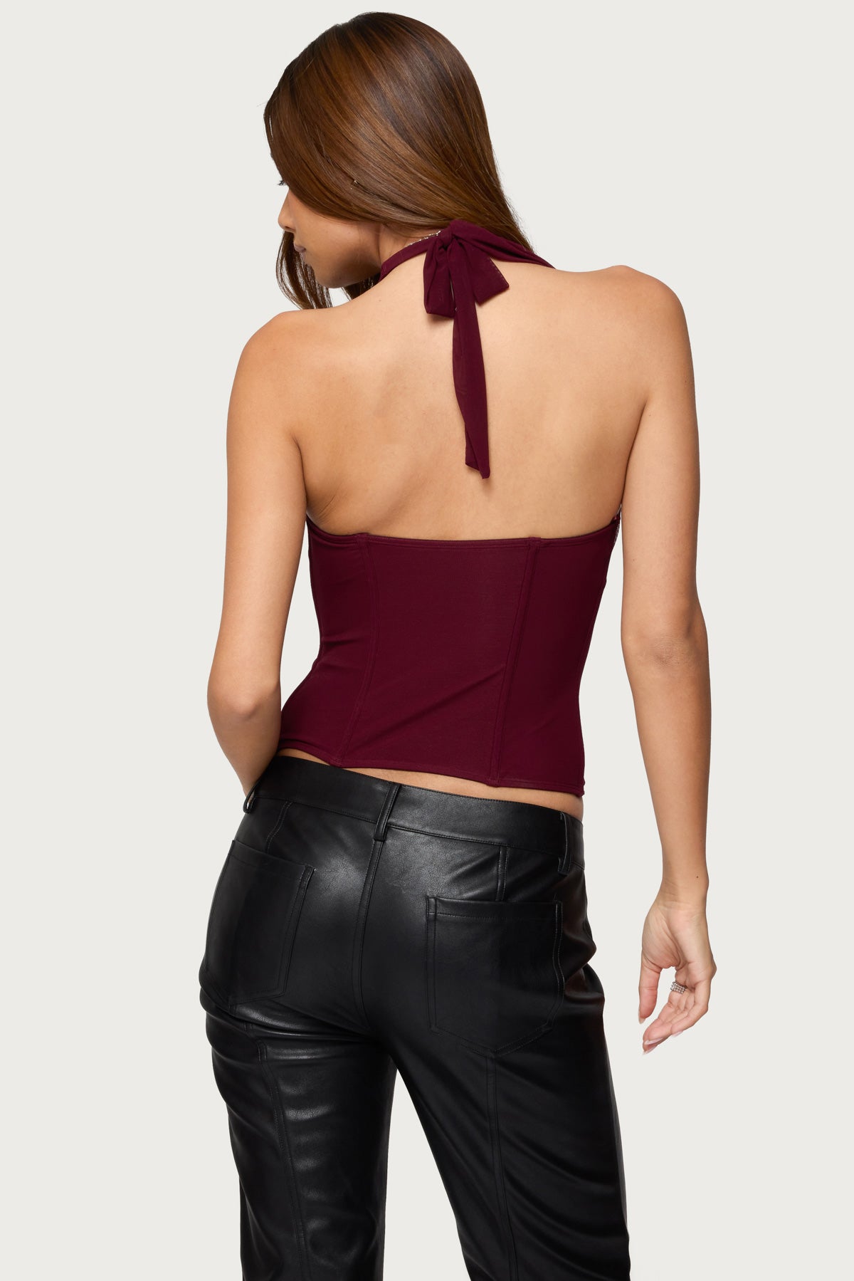 Rosalina Mesh Halter Corset-Milans Time