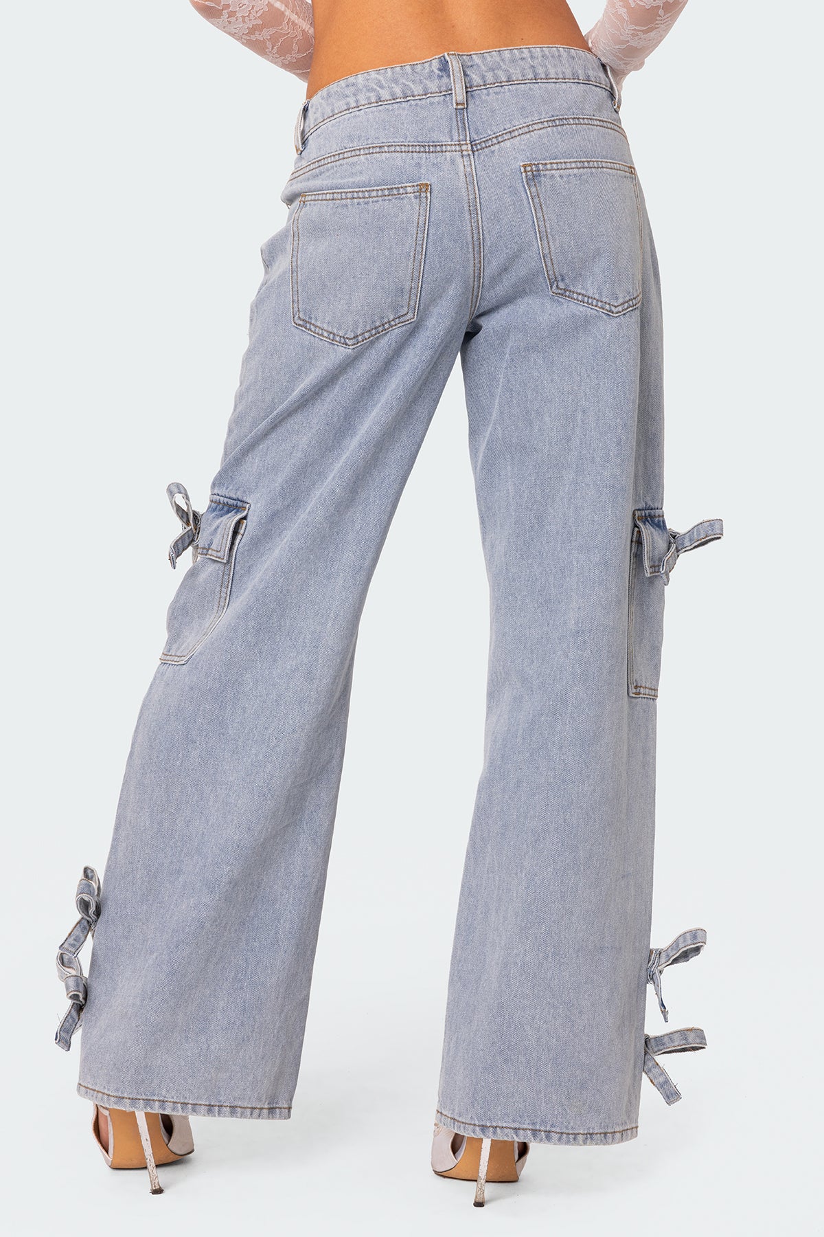 Bows 4 Days Low Rise Baggy Jeans-Milans Time