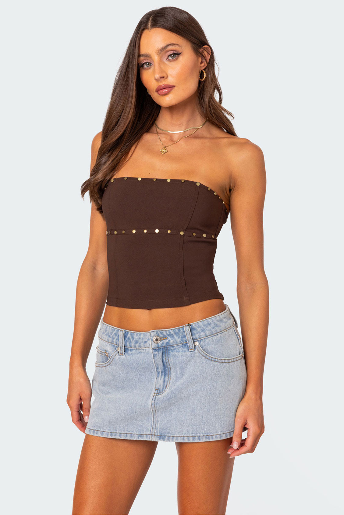 Darcy Studded Lace Up Corset-Milans Time