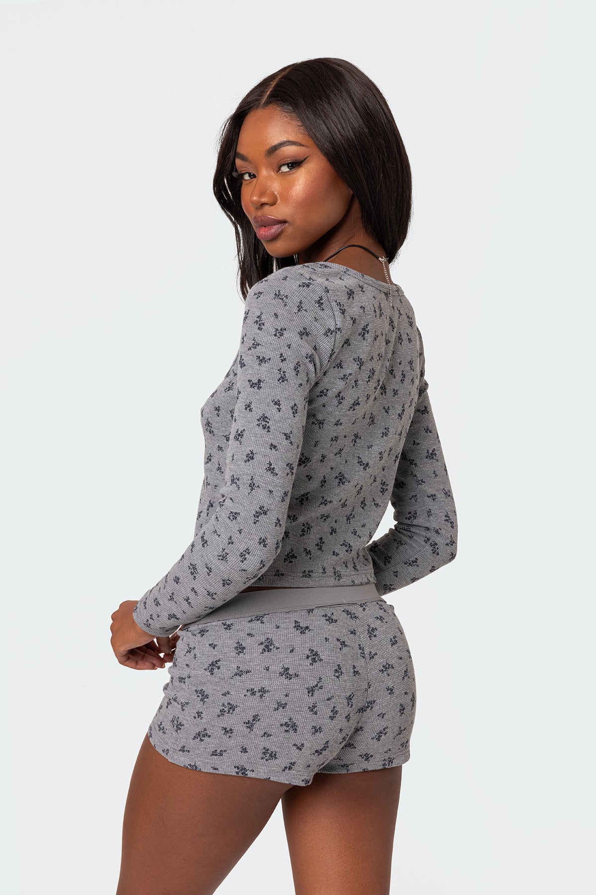 Lavender Waffle Top-Milans Time