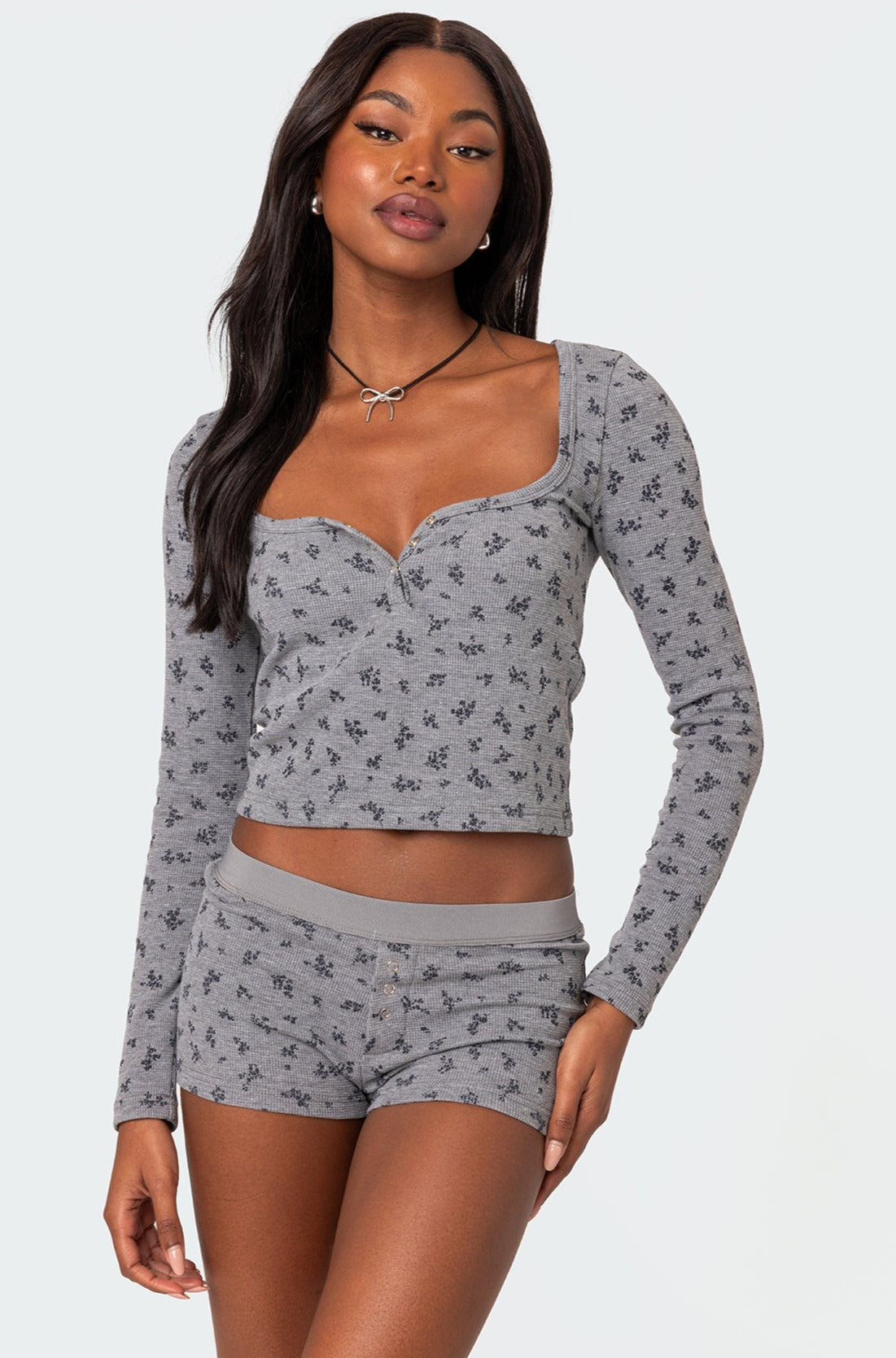 Lavender Waffle Top-Milans Time