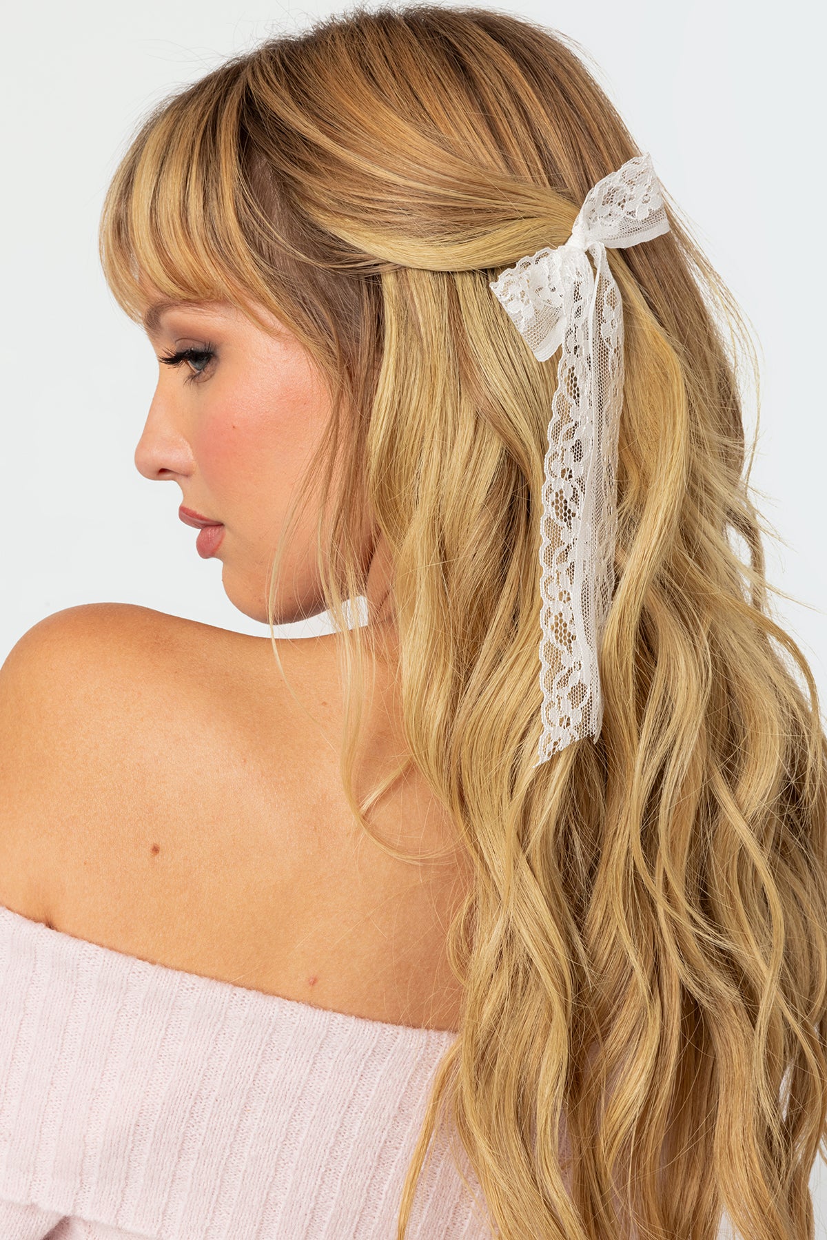 Lace Bow Hair Clip Pack-Milans Time