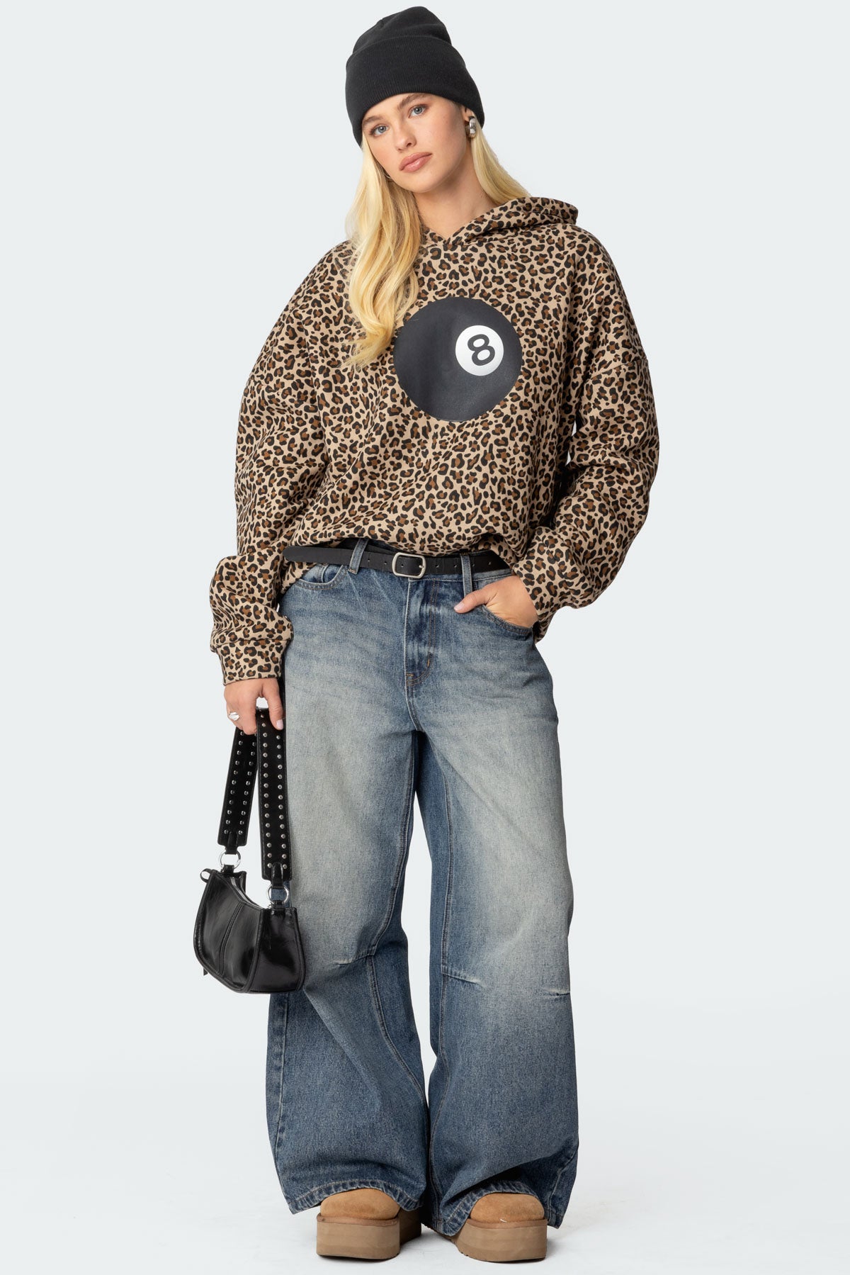 Leopard Magic 8 Oversized Hoodie-Milans Time
