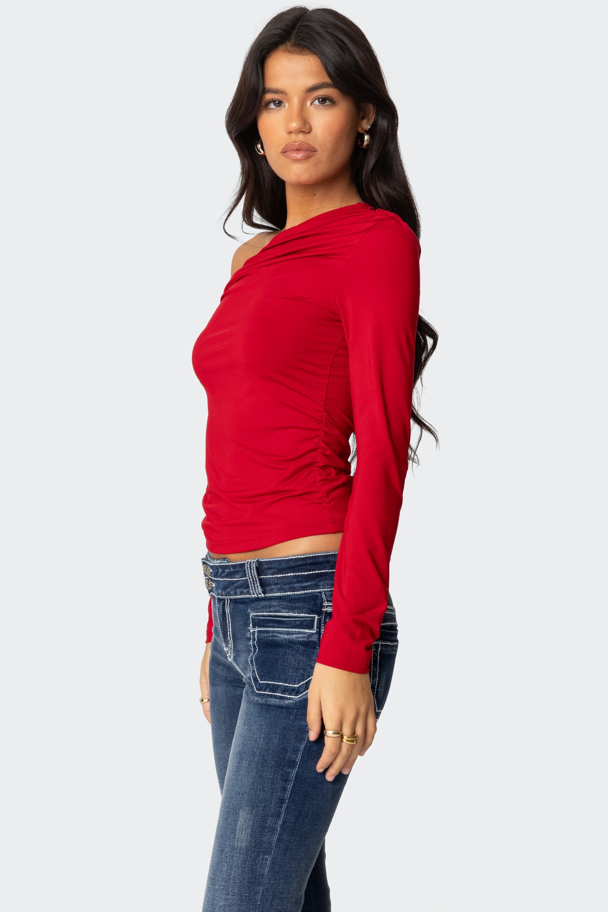 Ronnie Asymmetric Long Sleeve Top-Milans Time