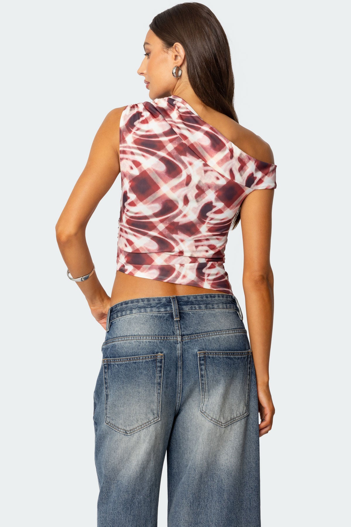 Portlyn Printed Asymmetric Top-Milans Time
