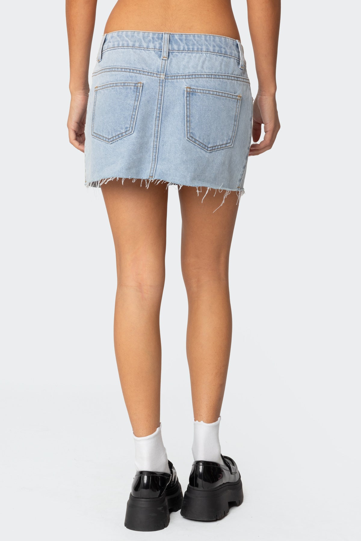 Shining Star Denim Mini Skirt-Milans Time