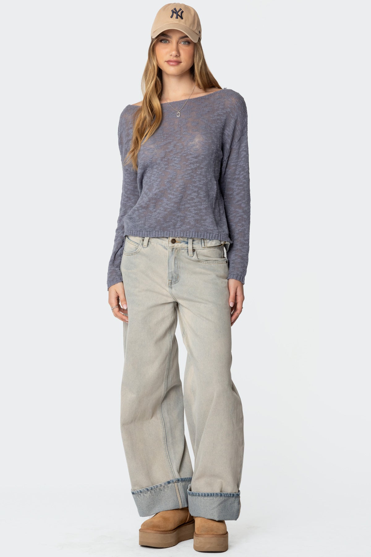 Bri Oversized Boat Neck Sweater-Milans Time