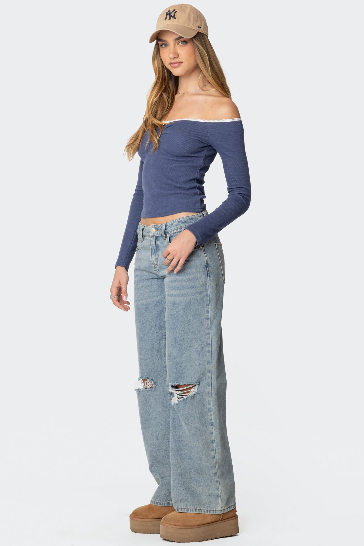 Tal Ruched Off Shoulder Top-Milans Time