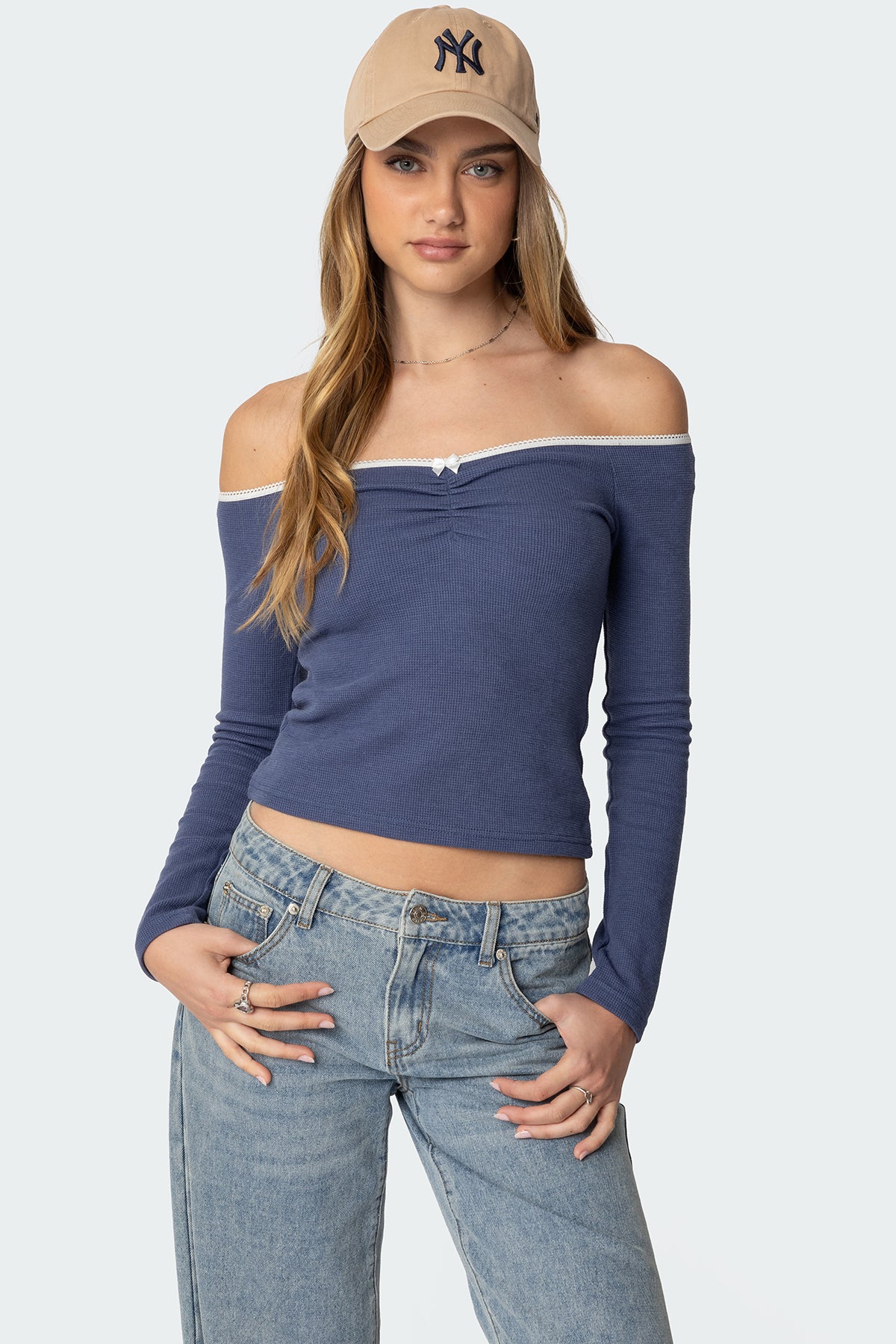 Tal Ruched Off Shoulder Top-Milans Time