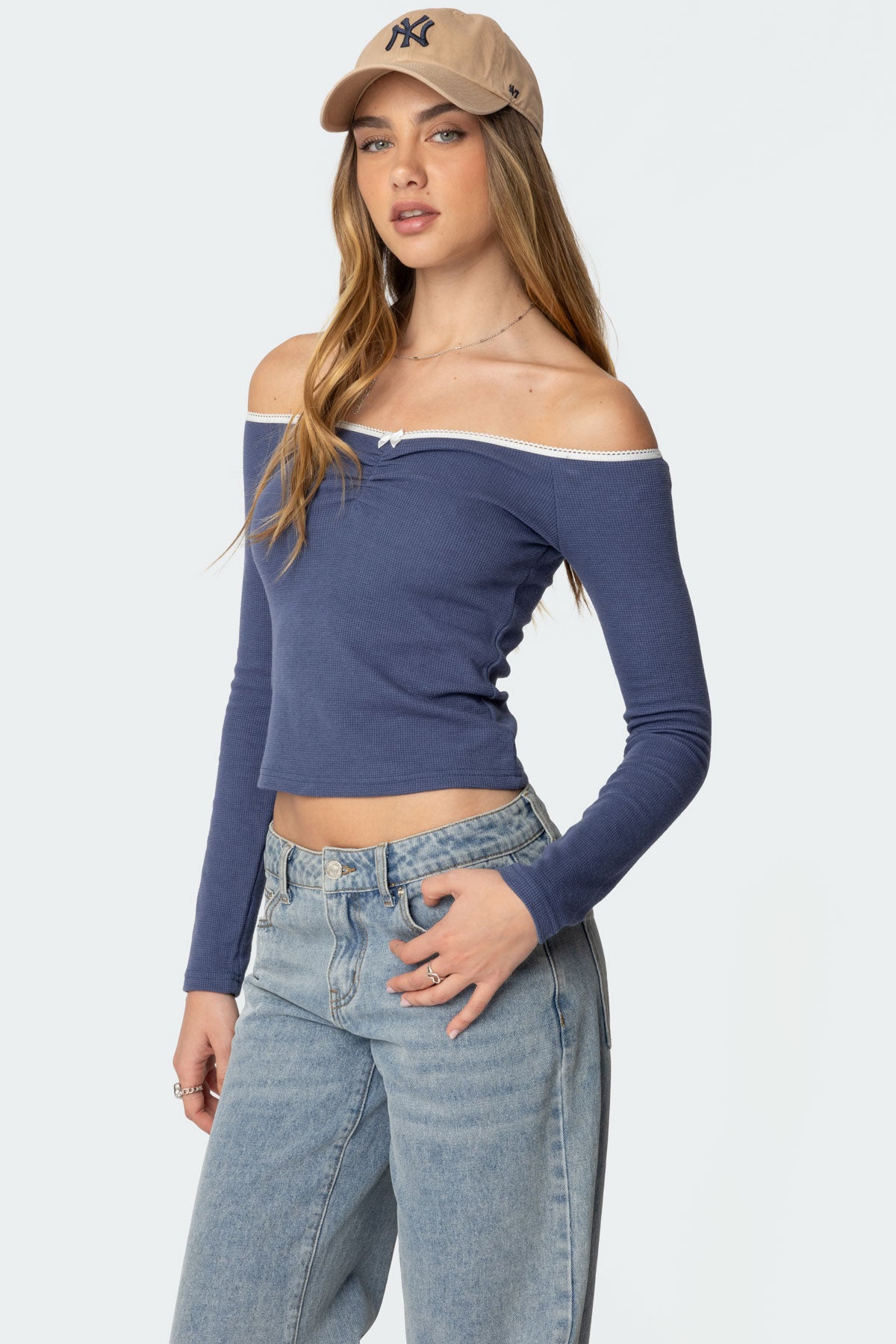 Tal Ruched Off Shoulder Top-Milans Time