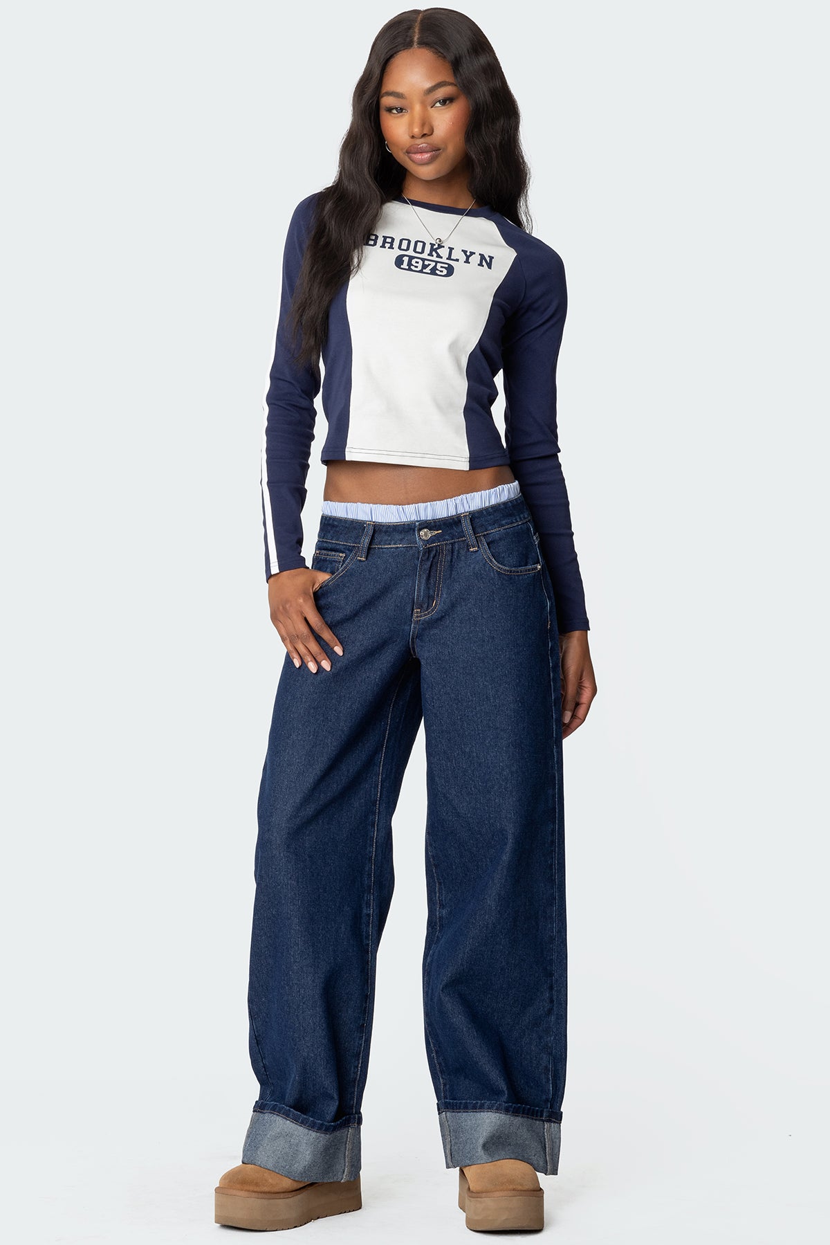 Brooklyn Raglan Long Sleeve T Shirt-Milans Time