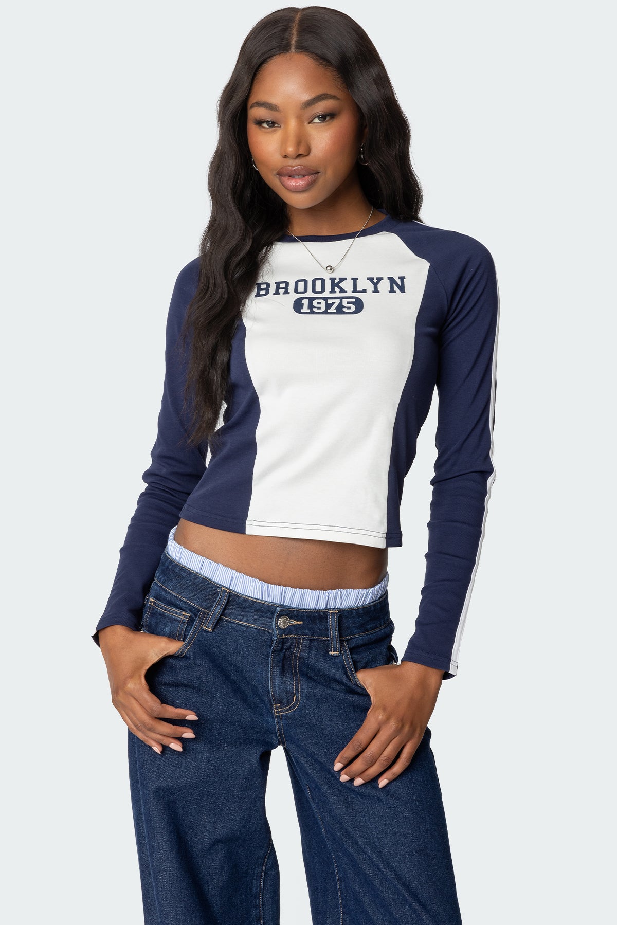 Brooklyn Raglan Long Sleeve T Shirt-Milans Time