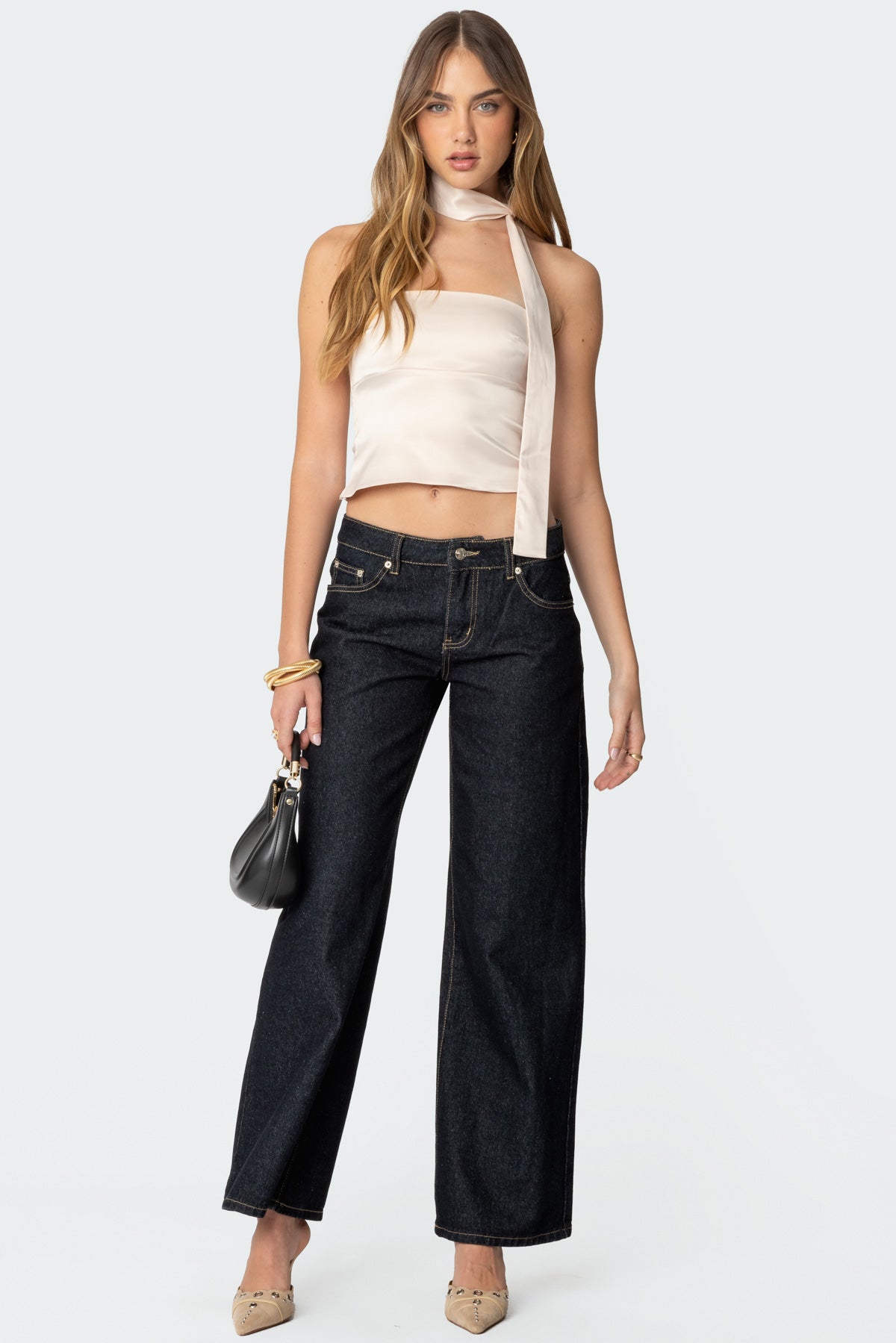 Strapless Two Piece Scarf Top-Milans Time