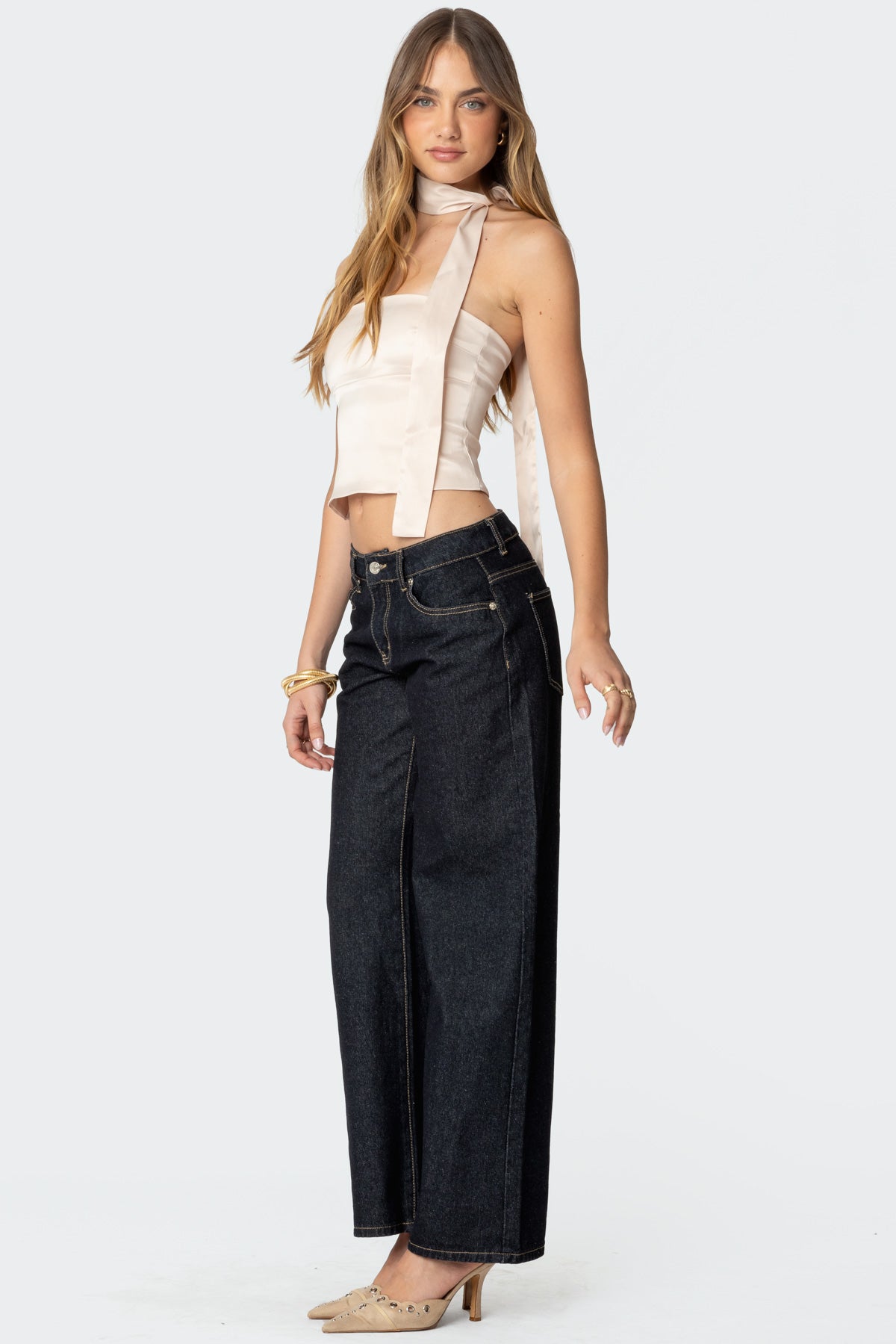 Strapless Two Piece Scarf Top-Milans Time