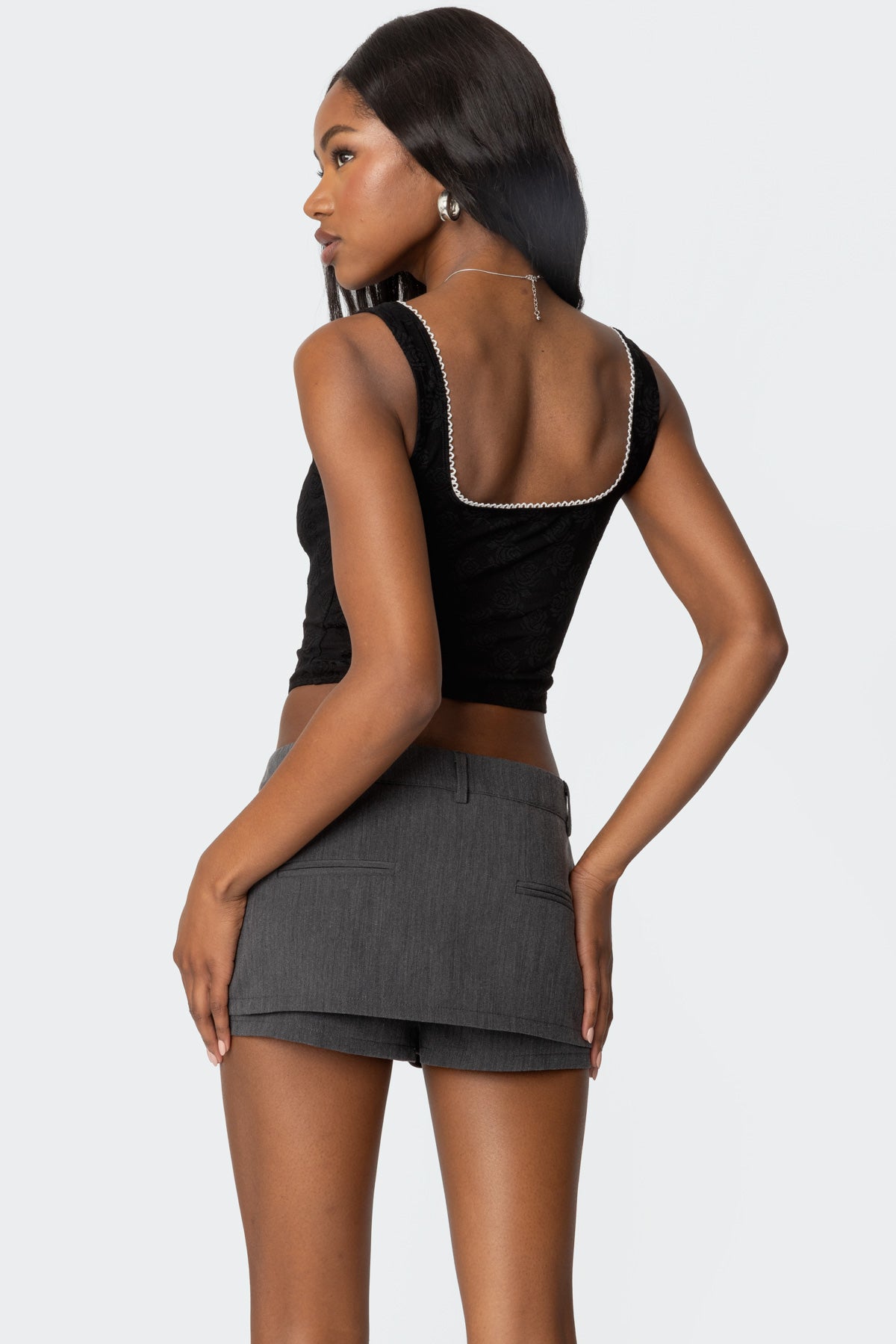 Rosetta Peekaboo Lace Top-Milans Time