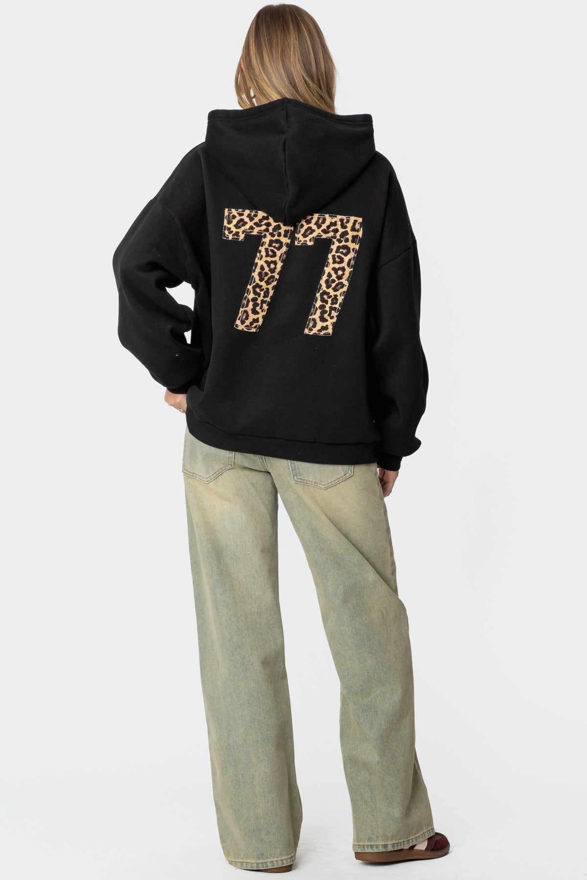 Leopard 77 Oversized Hoodie-Milans Time