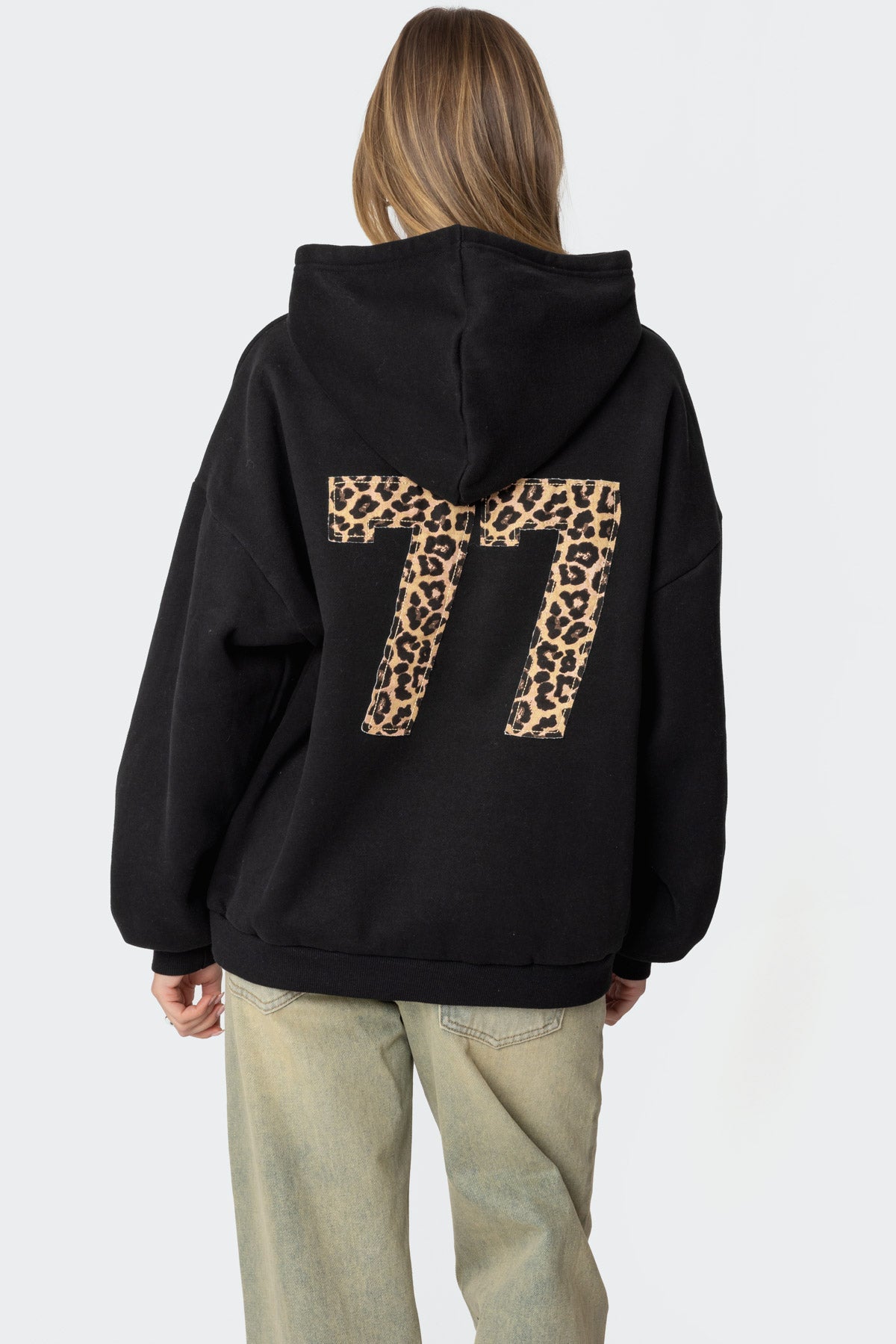 Leopard 77 Oversized Hoodie-Milans Time