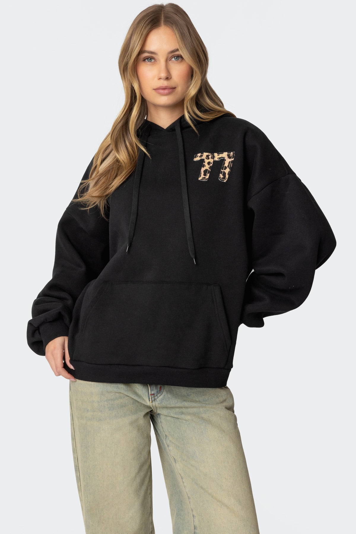 Leopard 77 Oversized Hoodie-Milans Time