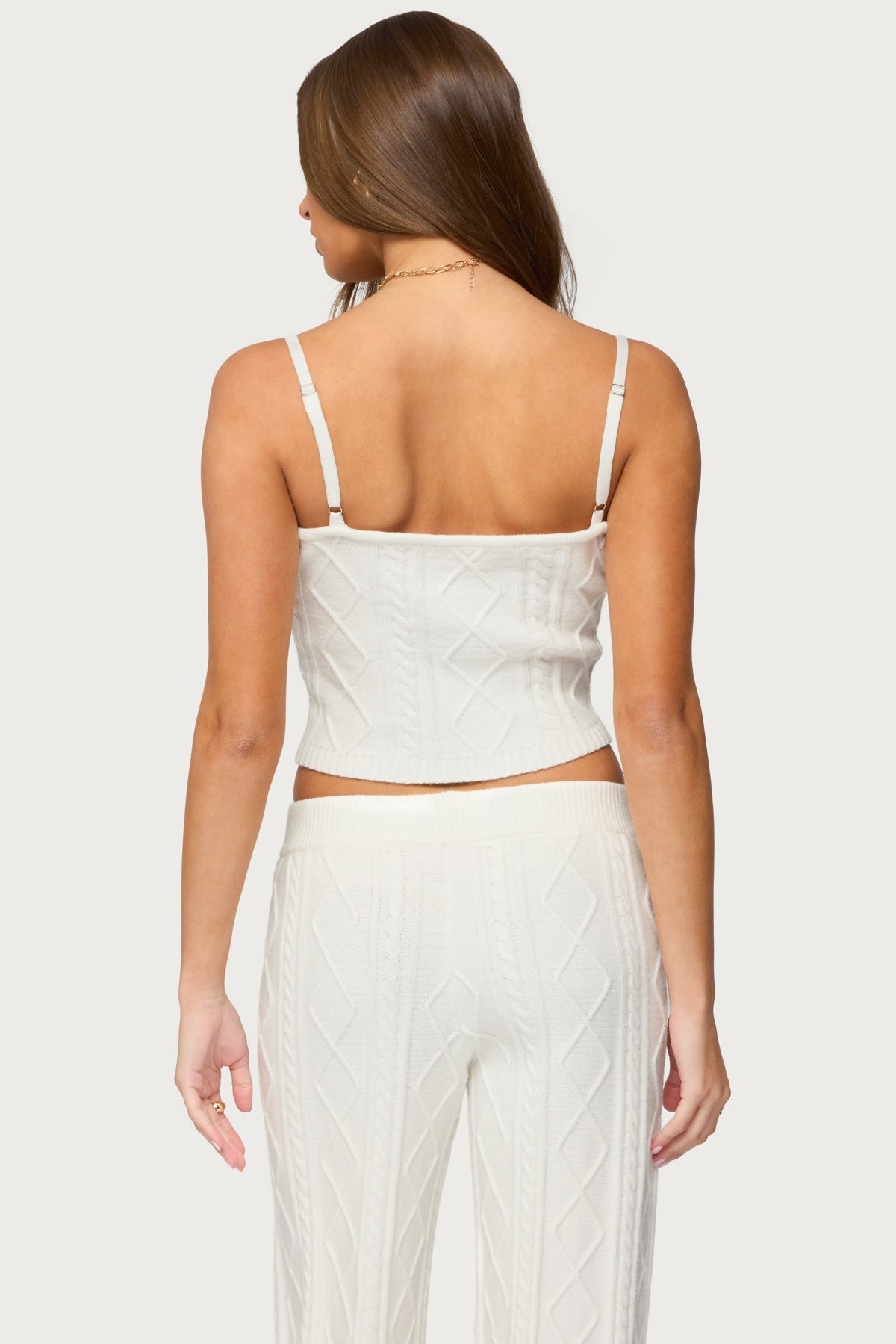 Louise Cable Knit Tank Top-Milans Time