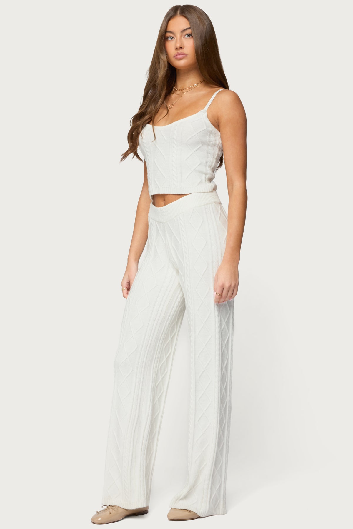 Louise Cable Knit Tank Top-Milans Time