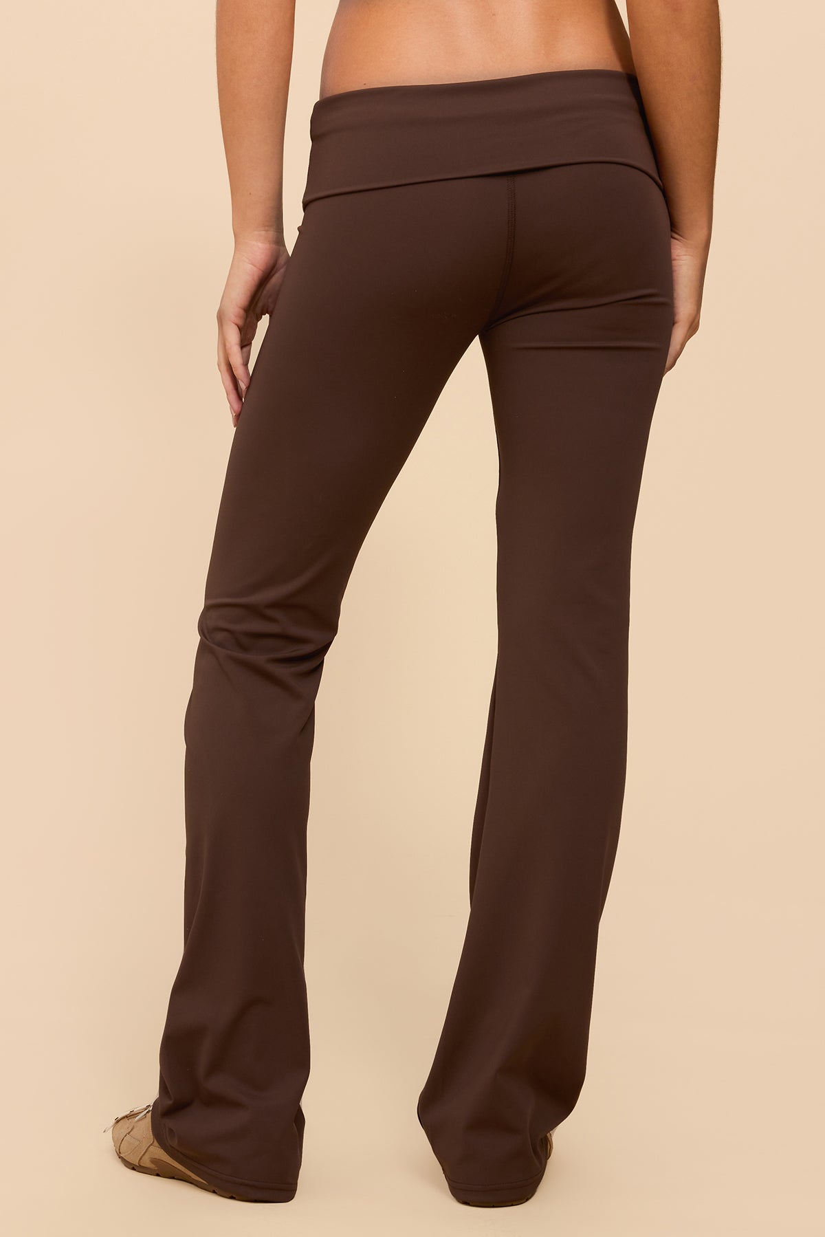 Oriane Foldover Flared Leggings-Milans Time
