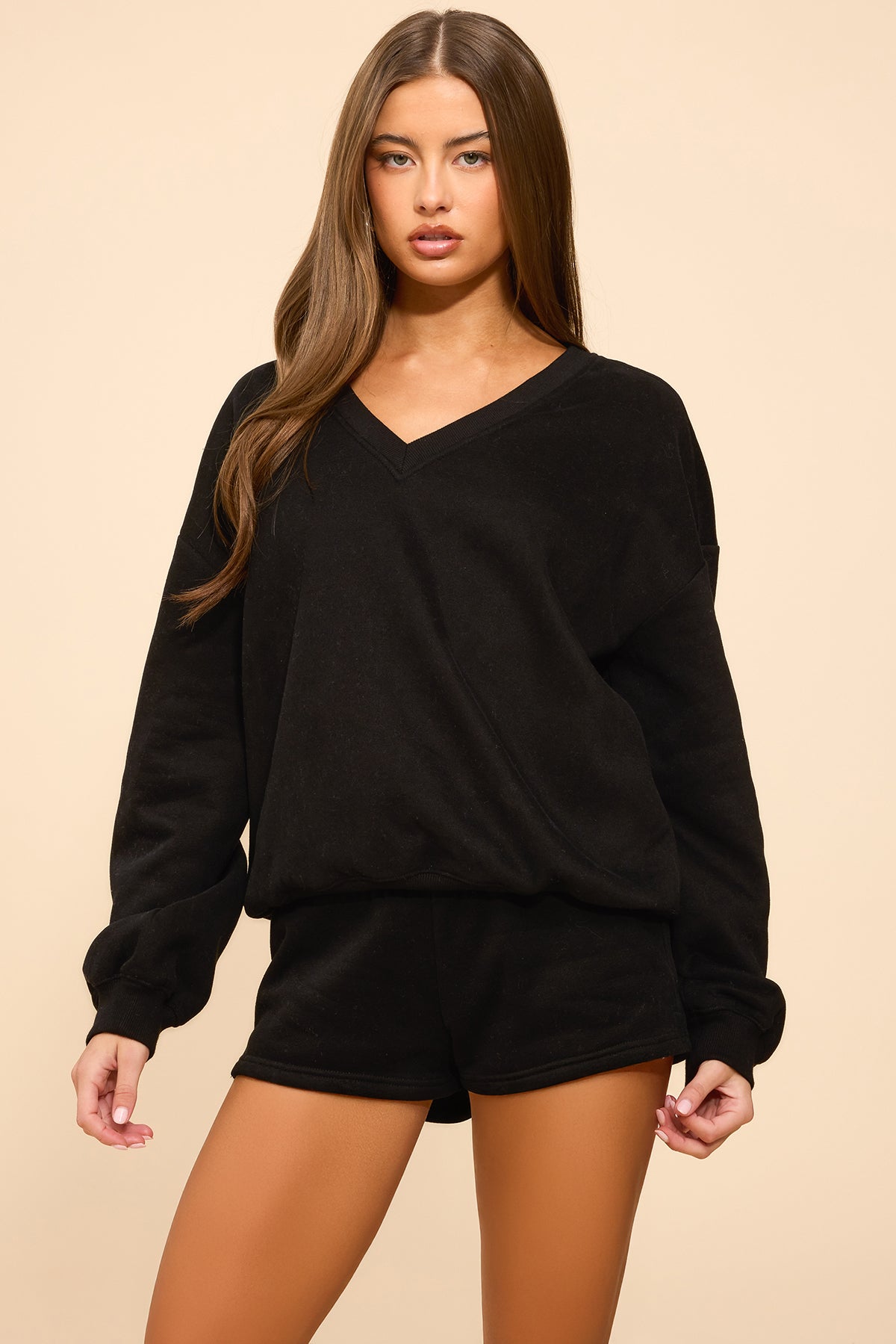 Bronte V Neck Sweatshirt-Milans Time
