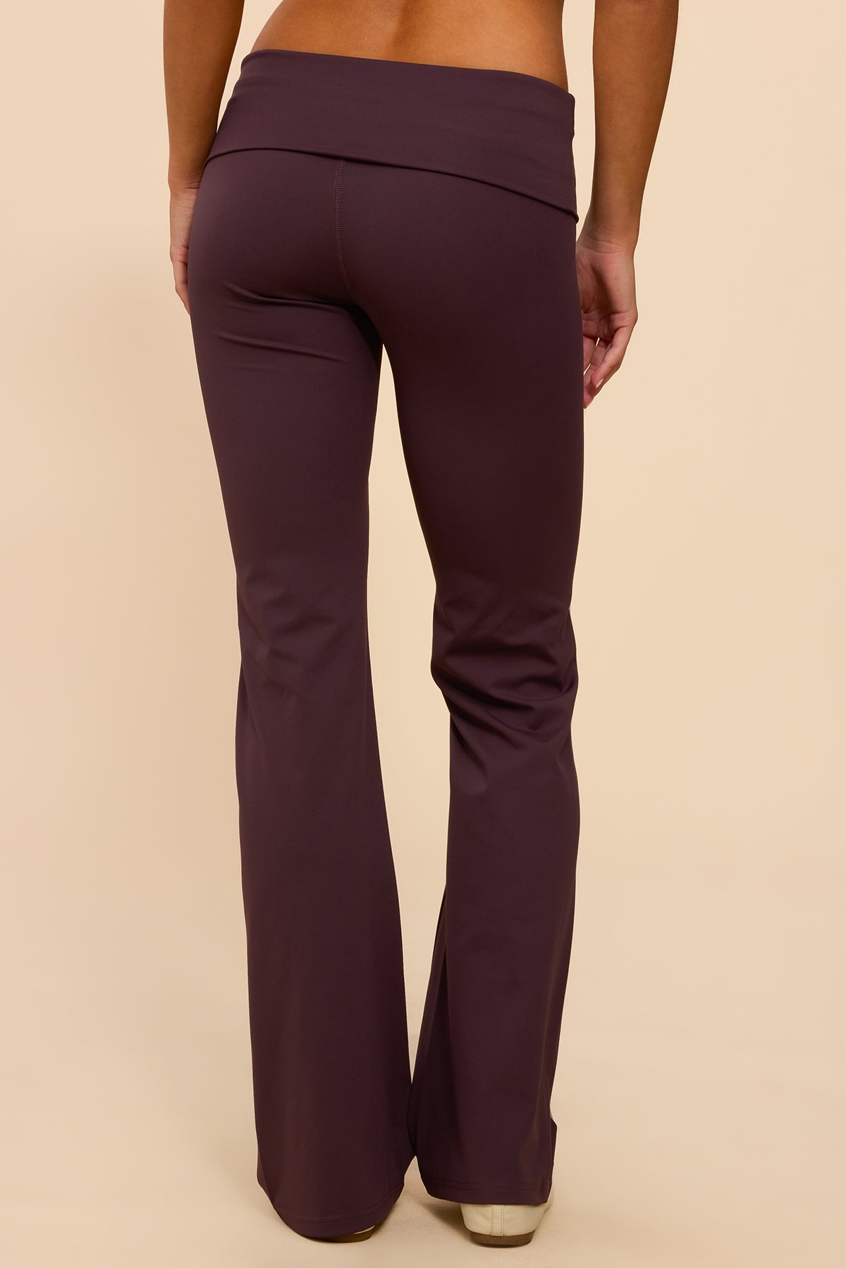 Oriane Foldover Flared Leggings-Milans Time