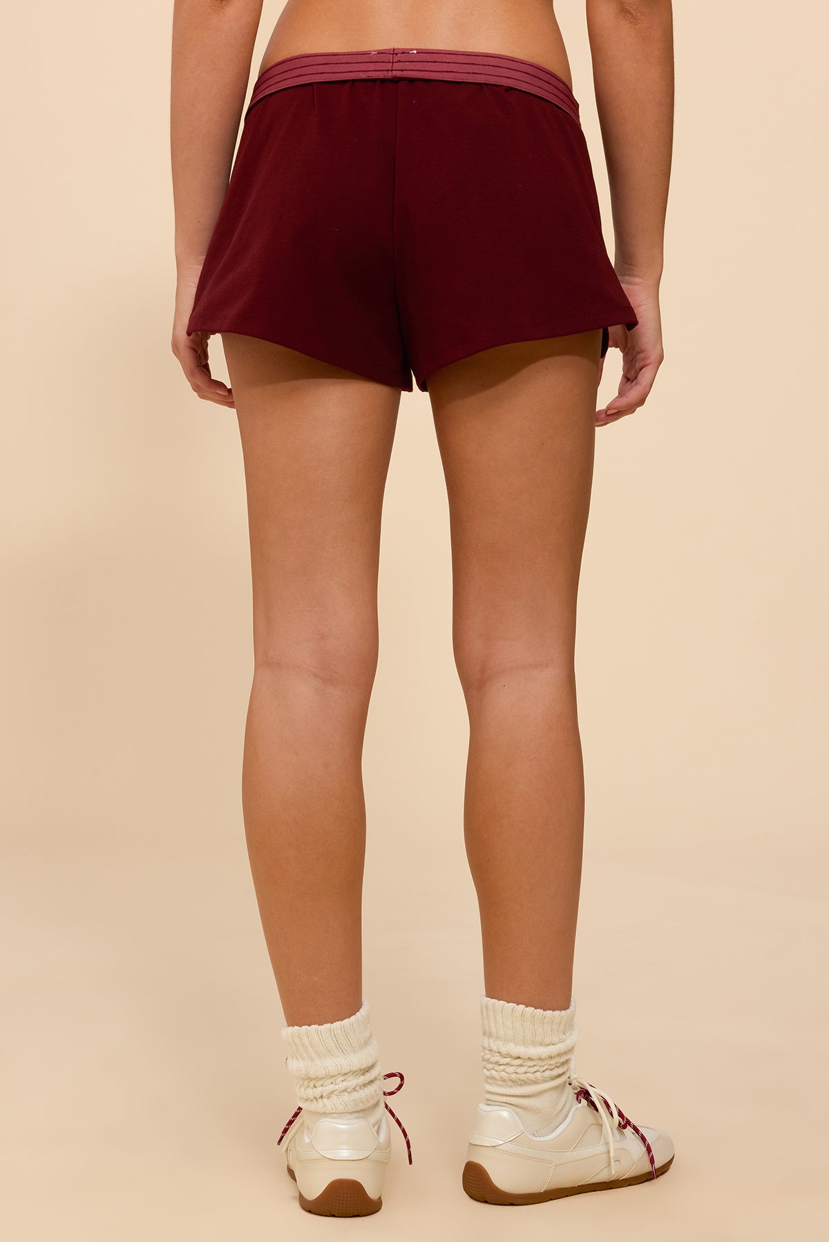 Noemi Stripey Foldover Shorts-Milans Time