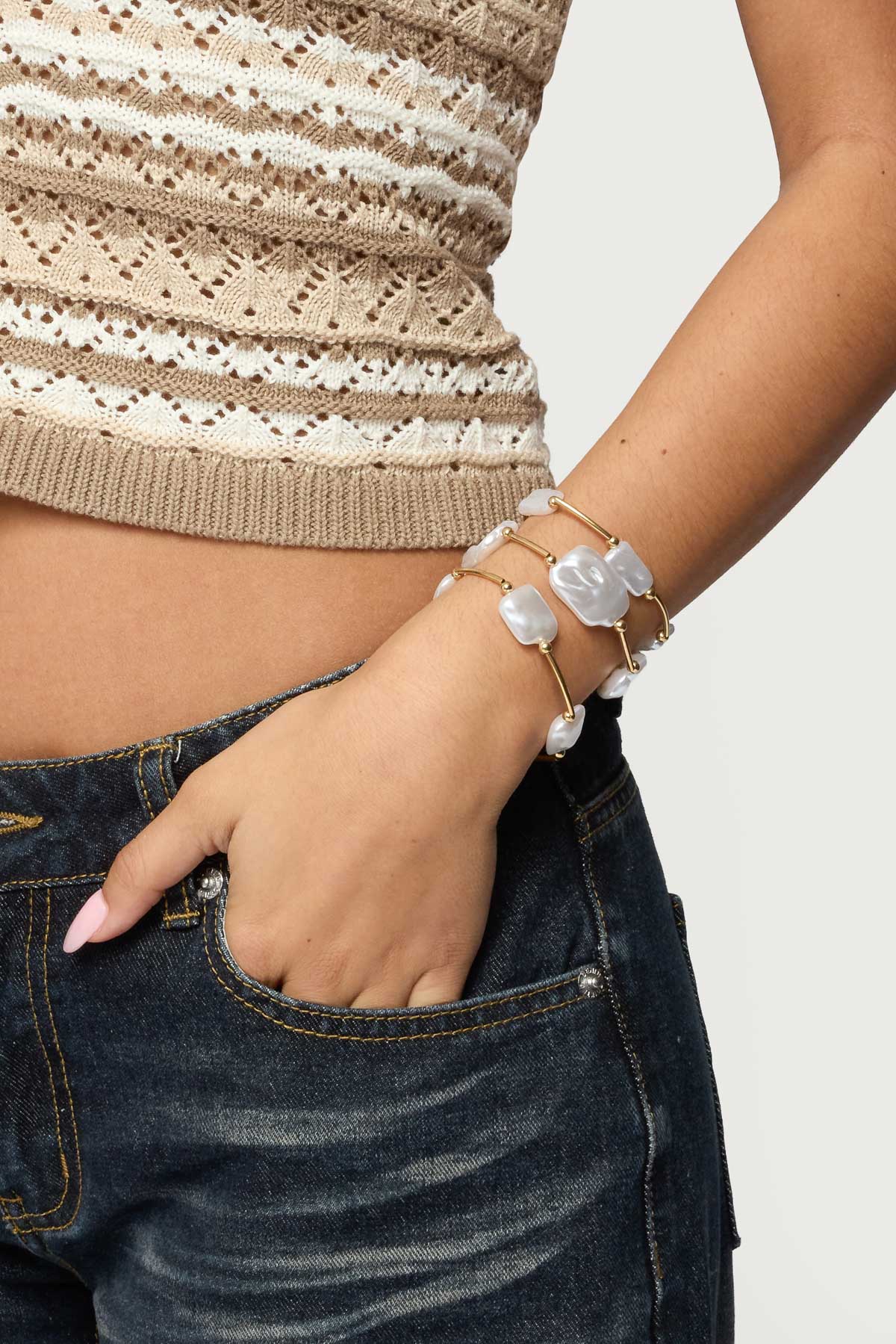 Pearly Beaded Bracelet Pack-Milans Time