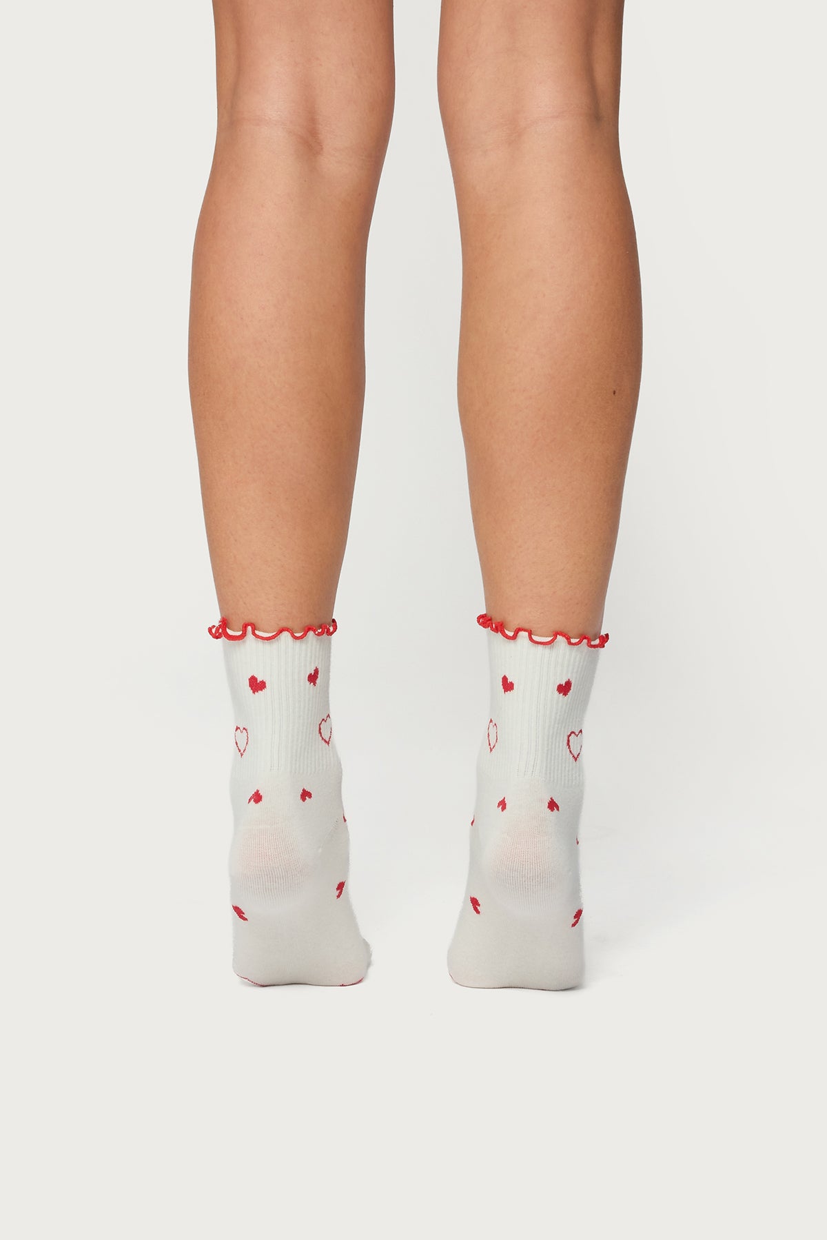 Contrast Frilly Socks-Milans Time
