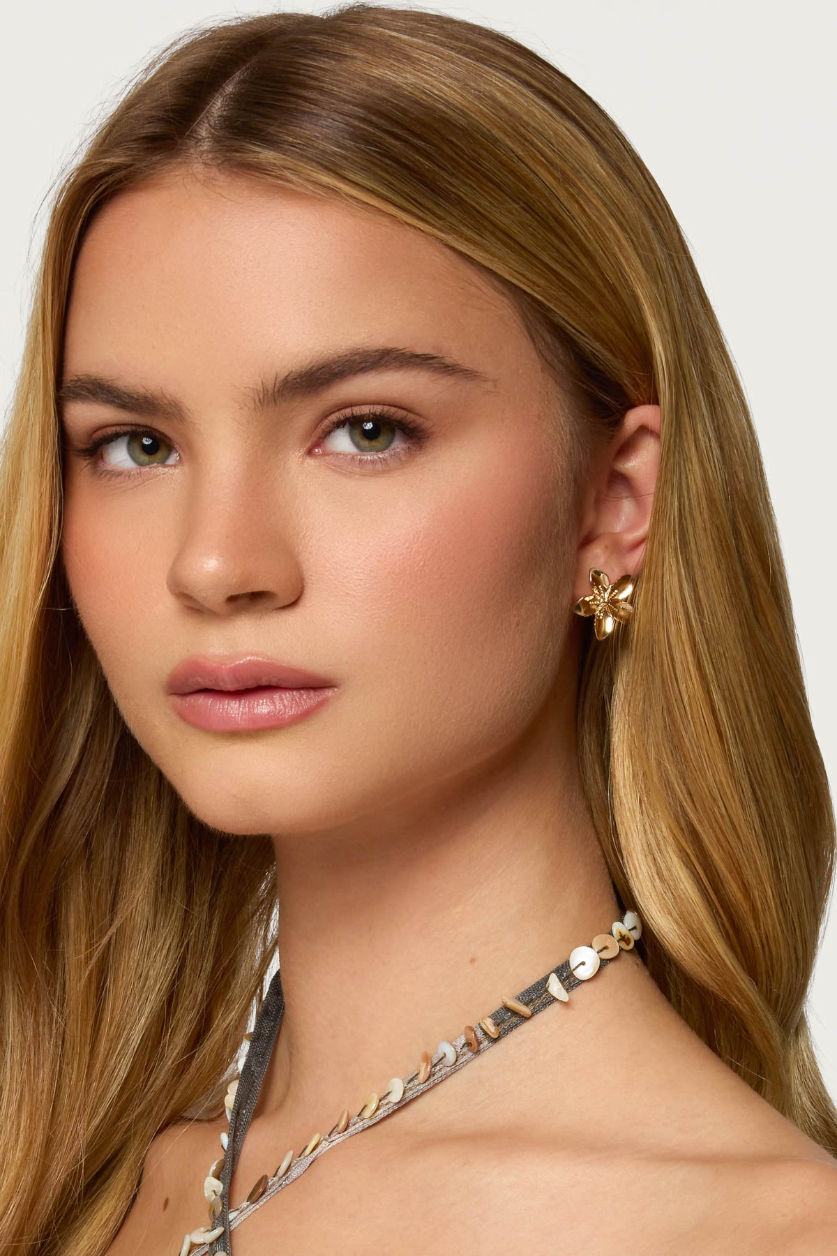 Tropical Fleur Stud Earrings-Milans Time